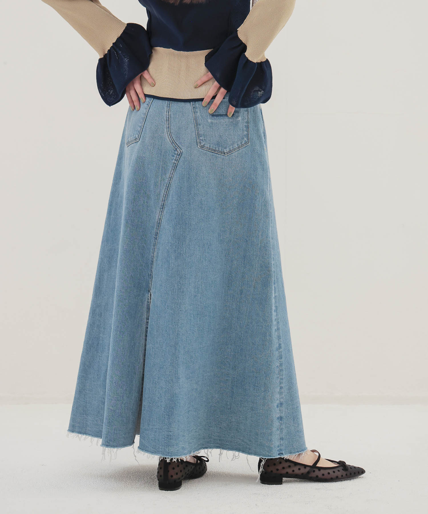 ＜YANUK＞Flare Long Skirt