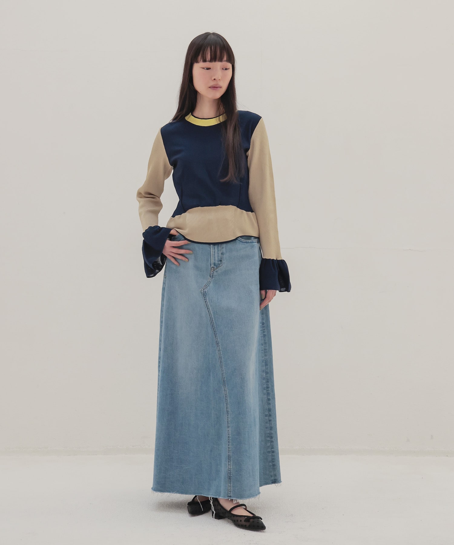 ＜YANUK＞Flare Long Skirt
