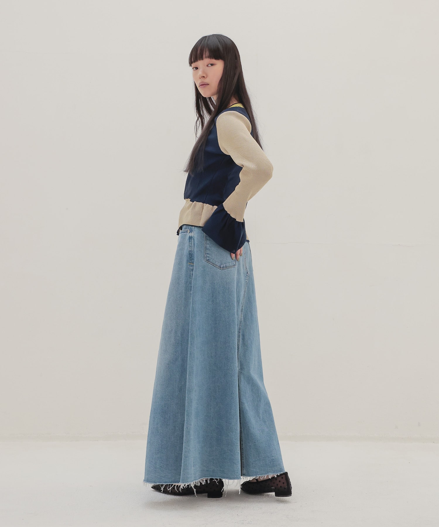 ＜YANUK＞Flare Long Skirt