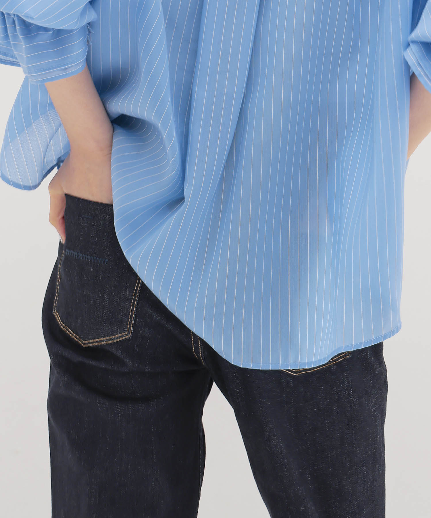 ＜YANUK＞Bootcut One wash Indigo