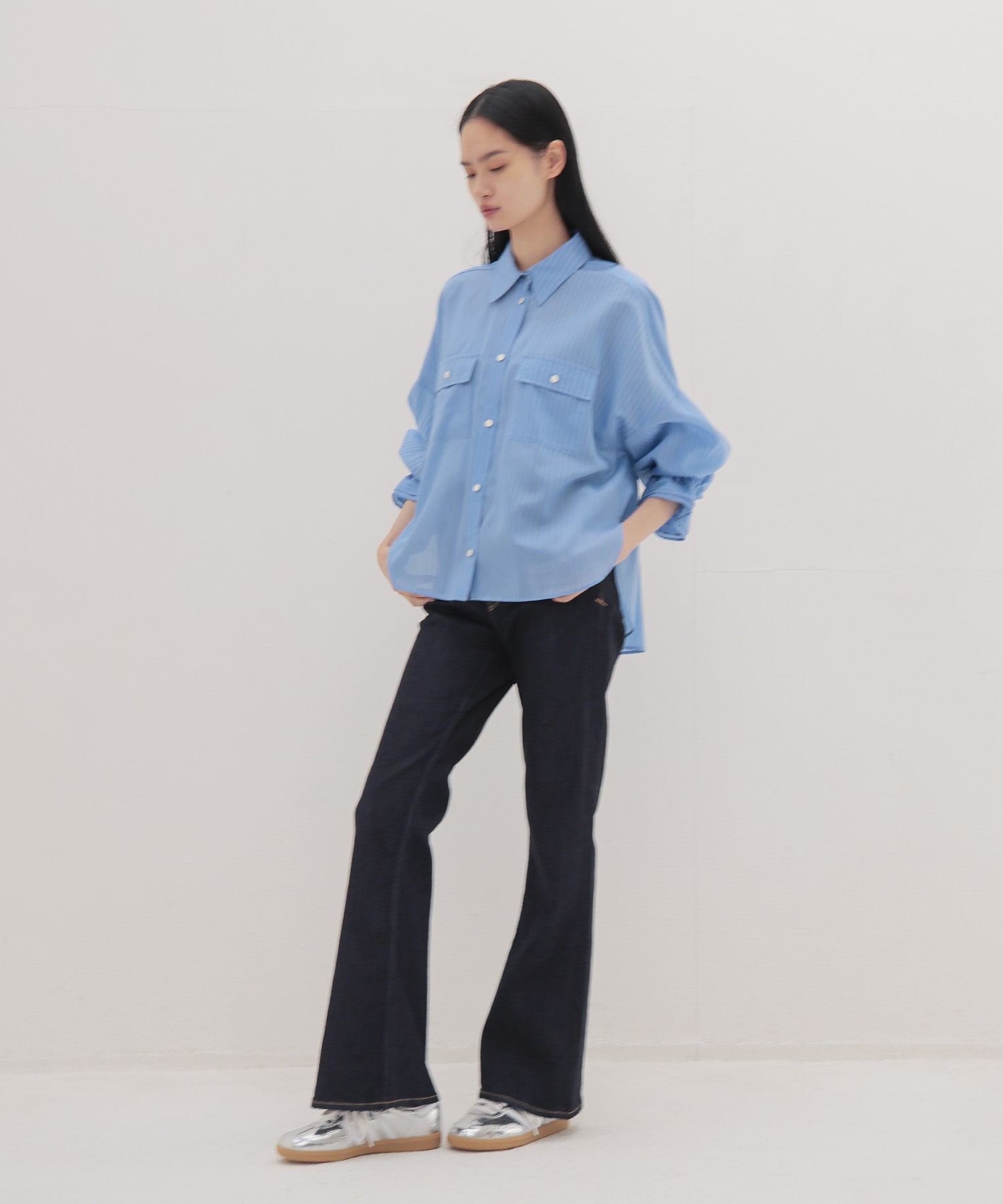 ＜YANUK＞Bootcut One wash Indigo