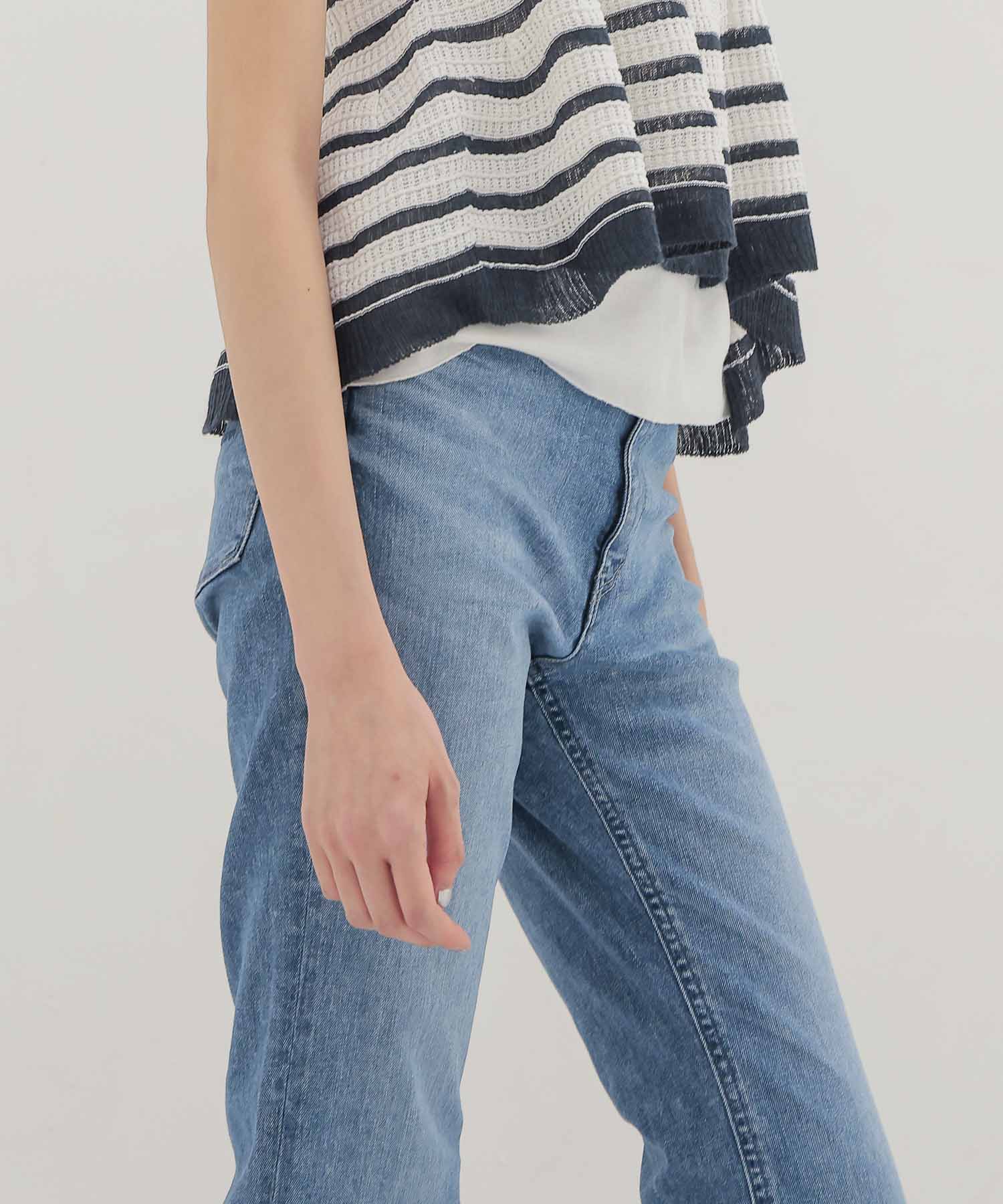 ＜YANUK＞Bootcut Foggy Light Blue