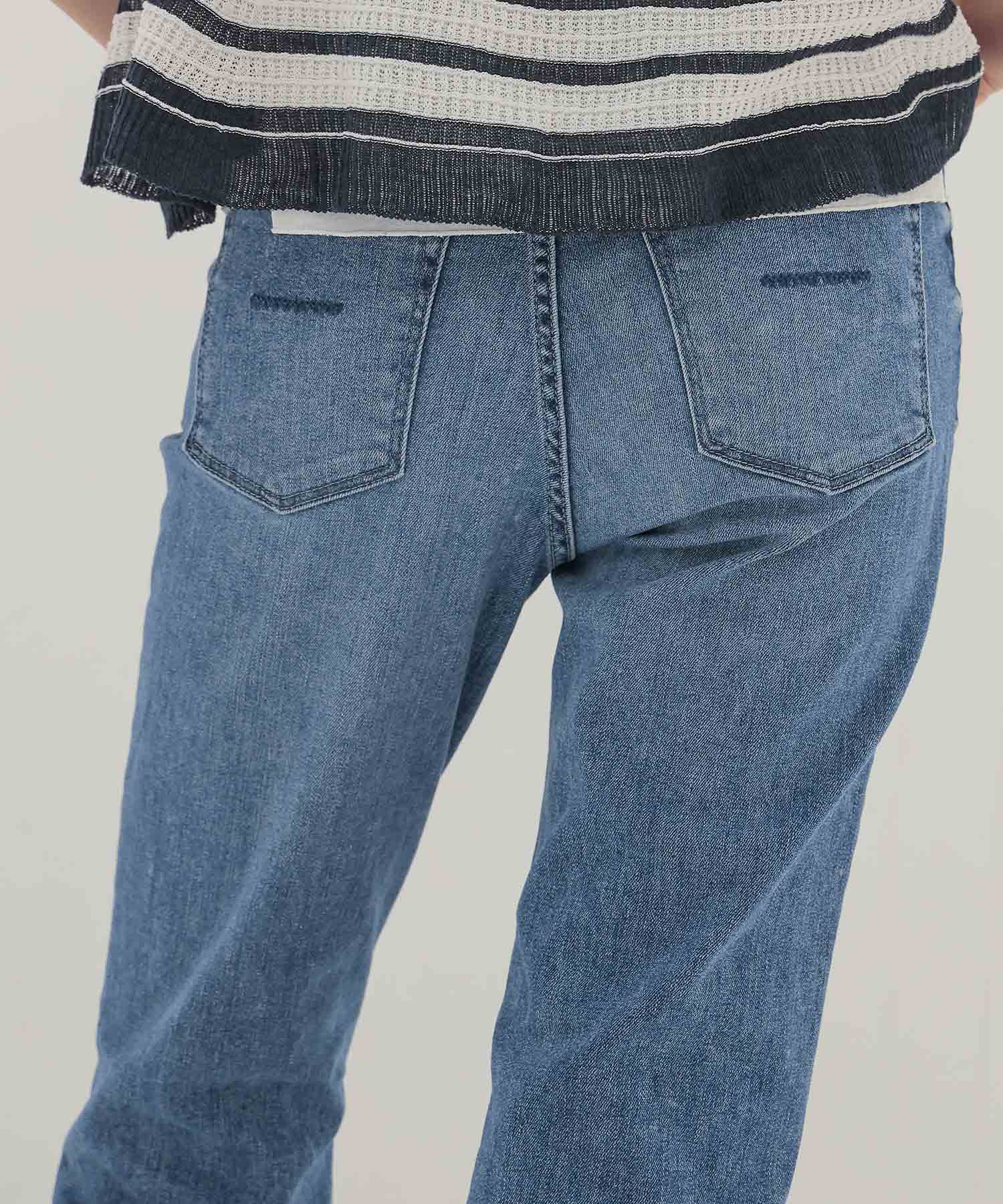 ＜YANUK＞Bootcut Foggy Light Blue