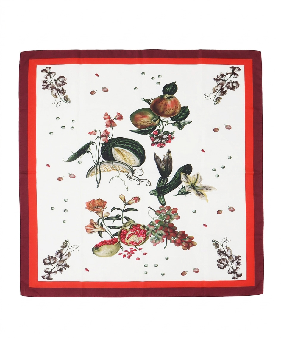 ＜MILLELA FIRENZE＞botanical pattern scarf