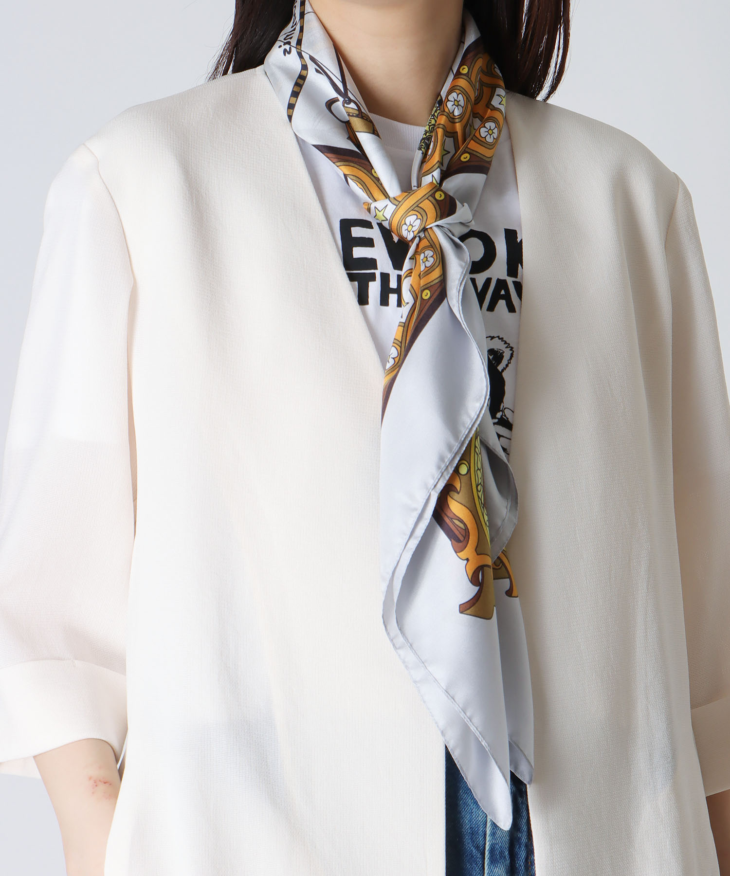 ＜MILLELA FIRENZE＞horoscope pattern scarf