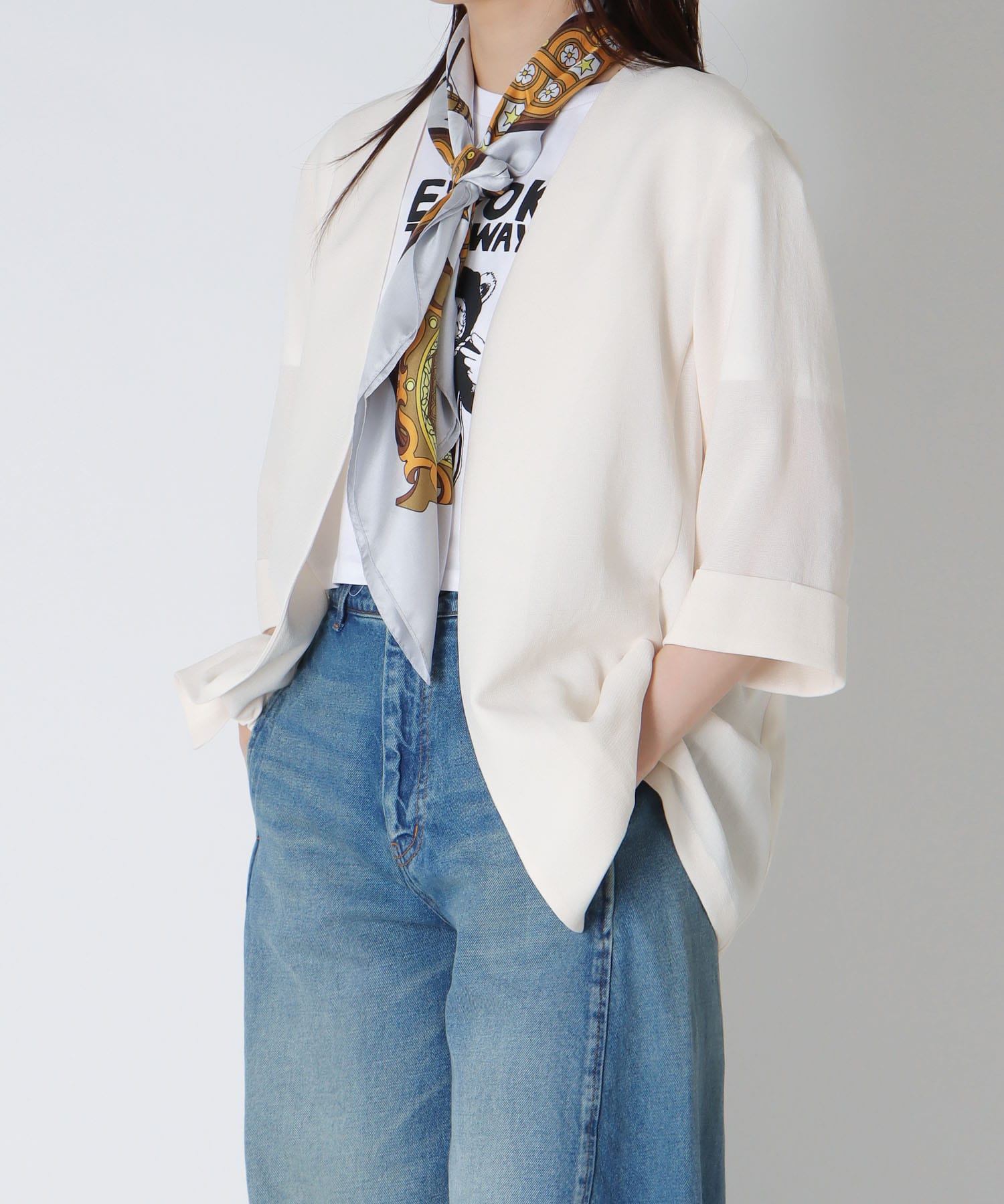 ＜MILLELA FIRENZE＞horoscope pattern scarf