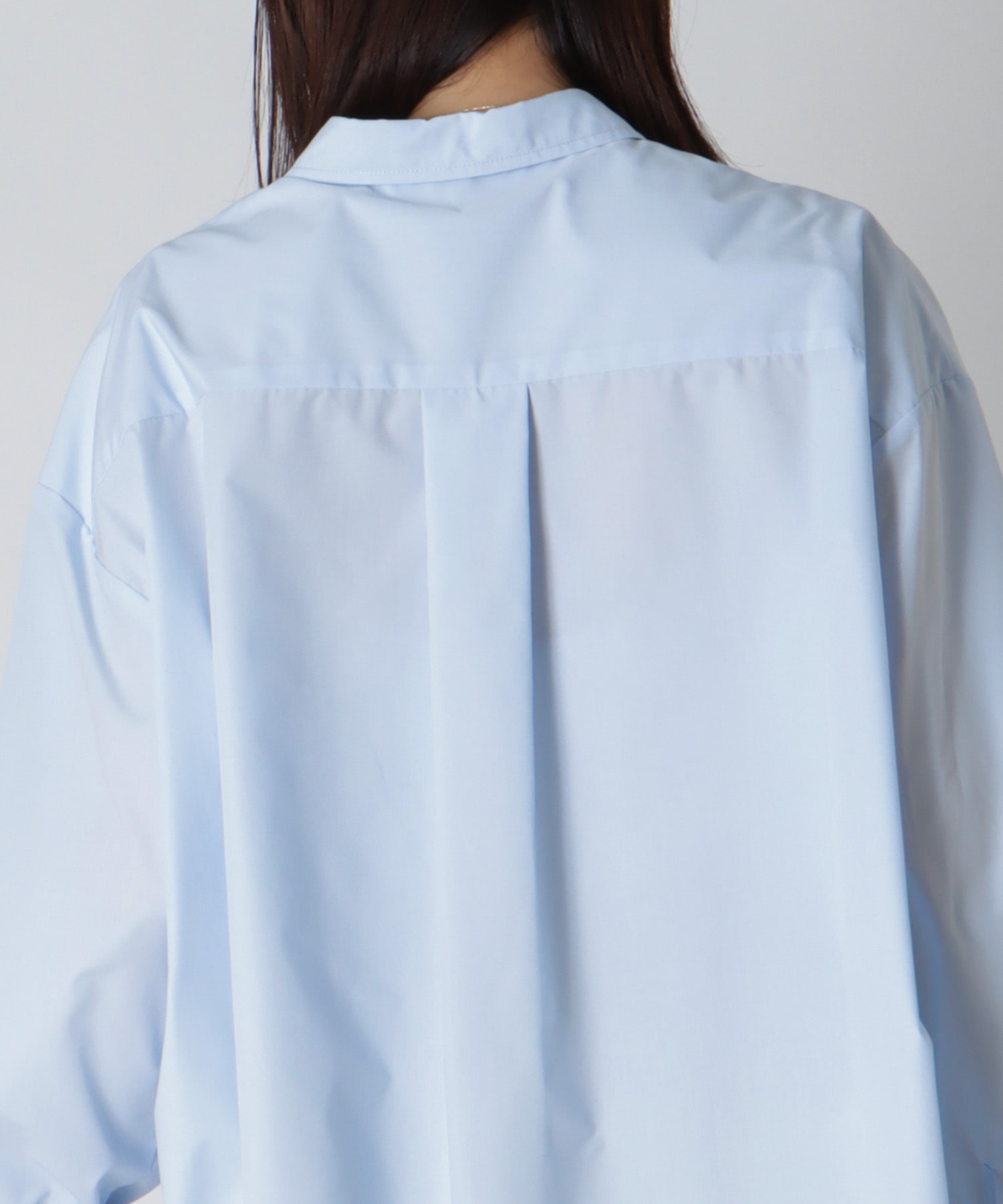 ＜Sugar Rose＞side tuck drape blouse