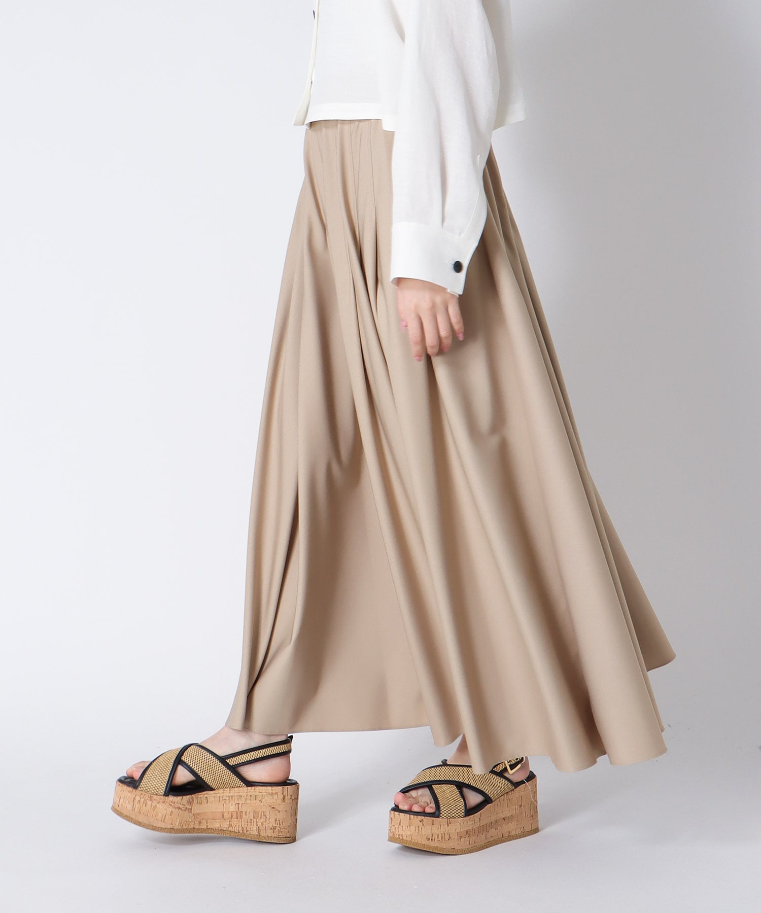 ＜Sugar Rose＞randam tuck skirt