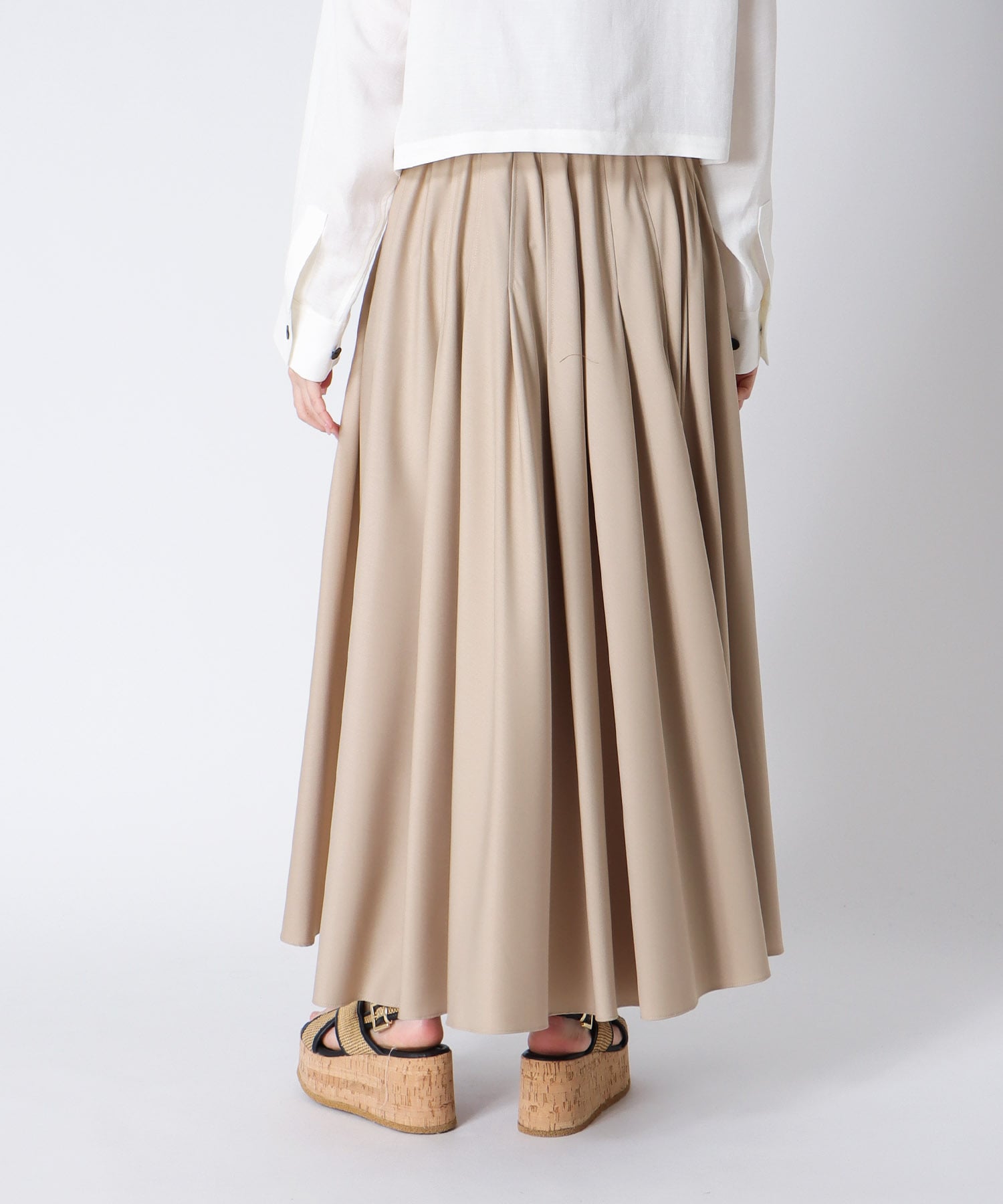 ＜Sugar Rose＞randam tuck skirt