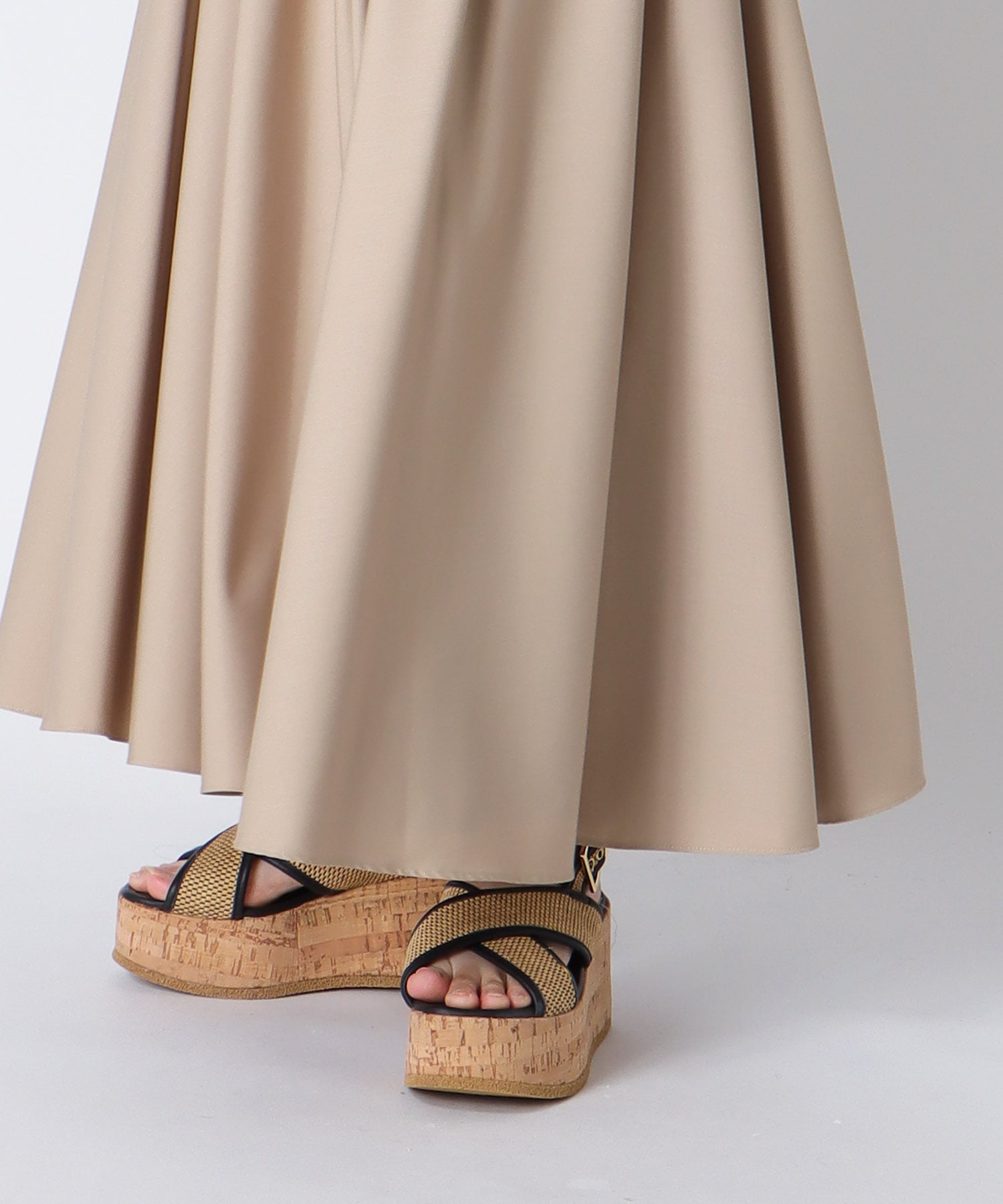 ＜Sugar Rose＞randam tuck skirt