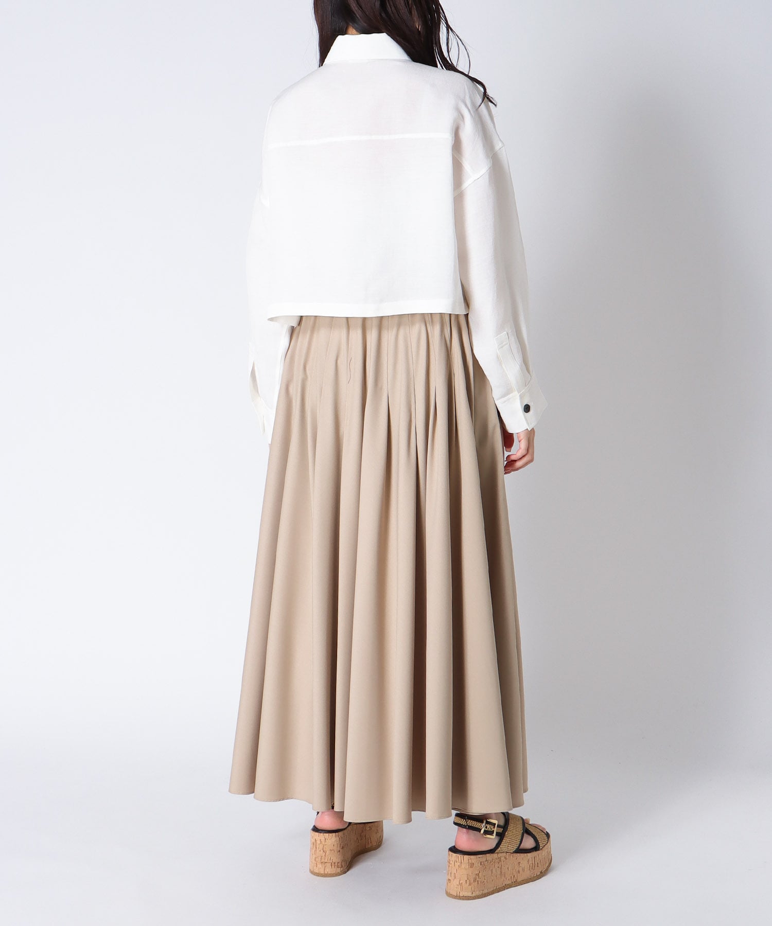 ＜Sugar Rose＞randam tuck skirt