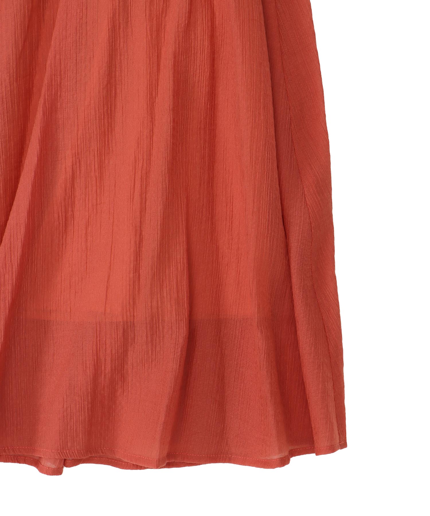 ＜Sugar Rose＞striped crepe flare skirt