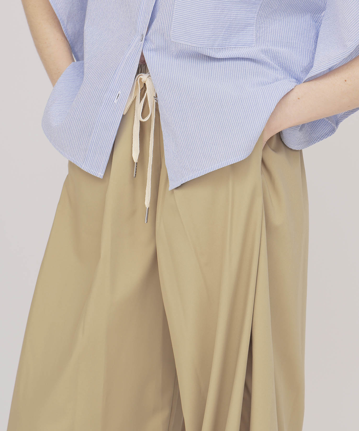 ＜Sugar Rose＞gather parachute pants
