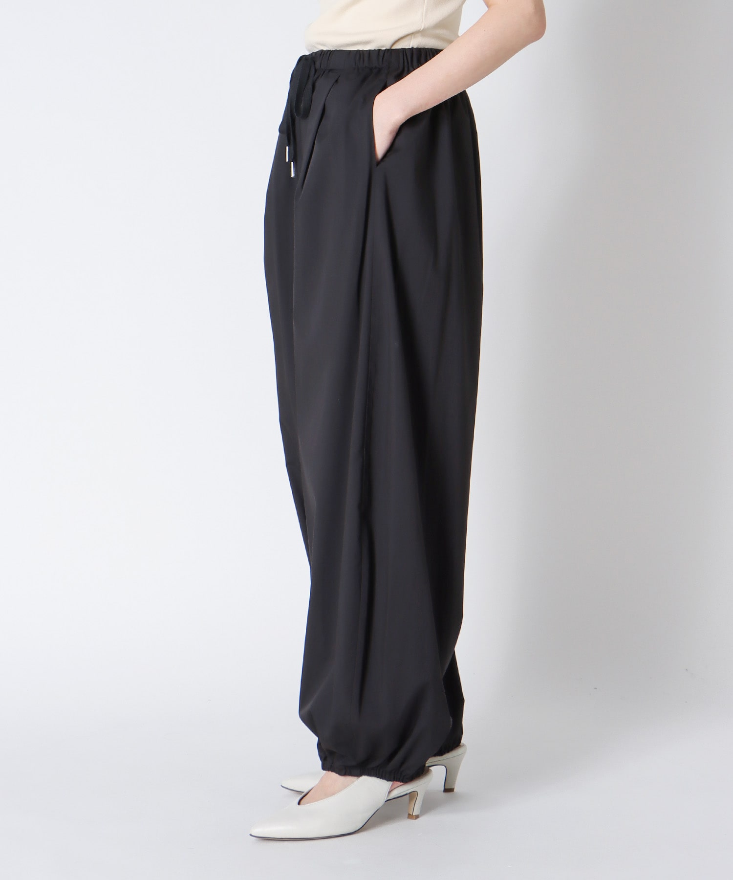 ＜Sugar Rose＞gather parachute pants