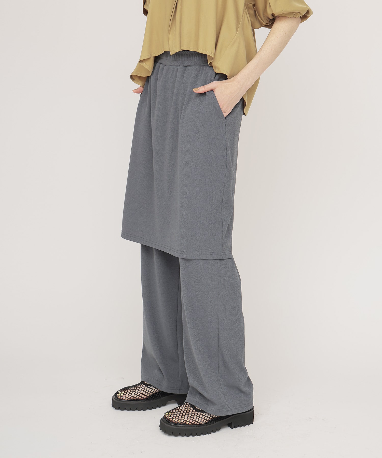 ＜Sugar Rose＞skirt pants