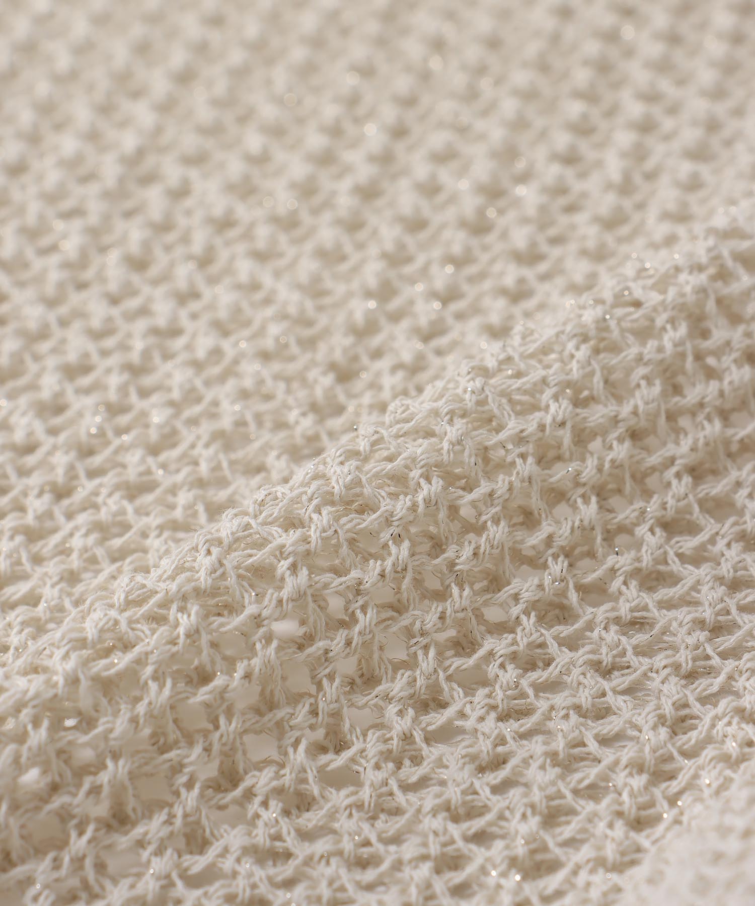 ＜Sugar Rose＞lame paper yarn pullover