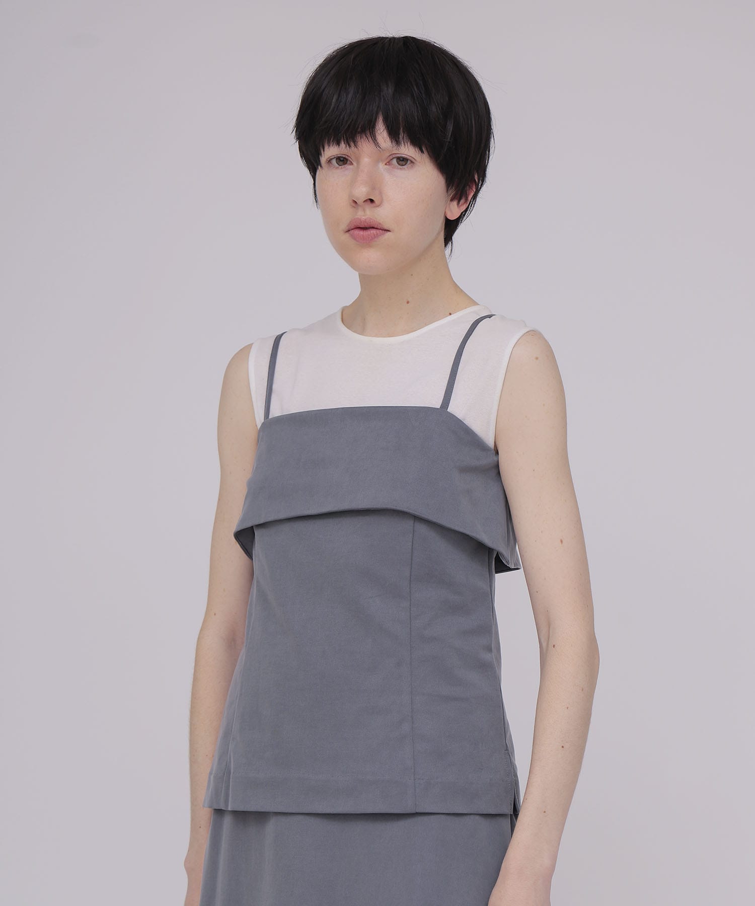 ＜B7＞cupra fibril jersey cami