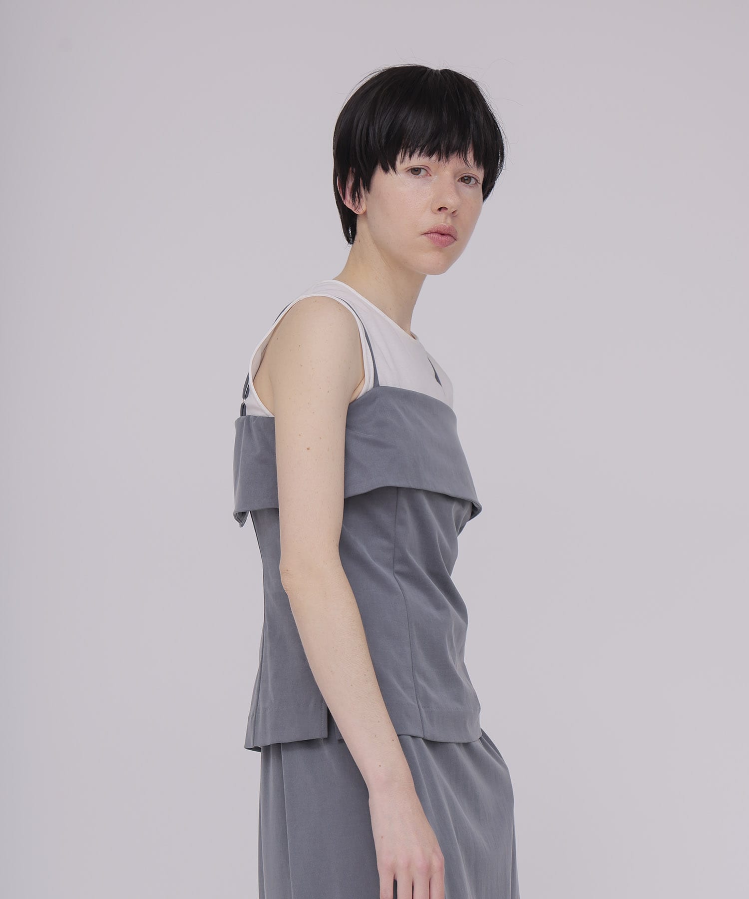 ＜B7＞cupra fibril jersey cami