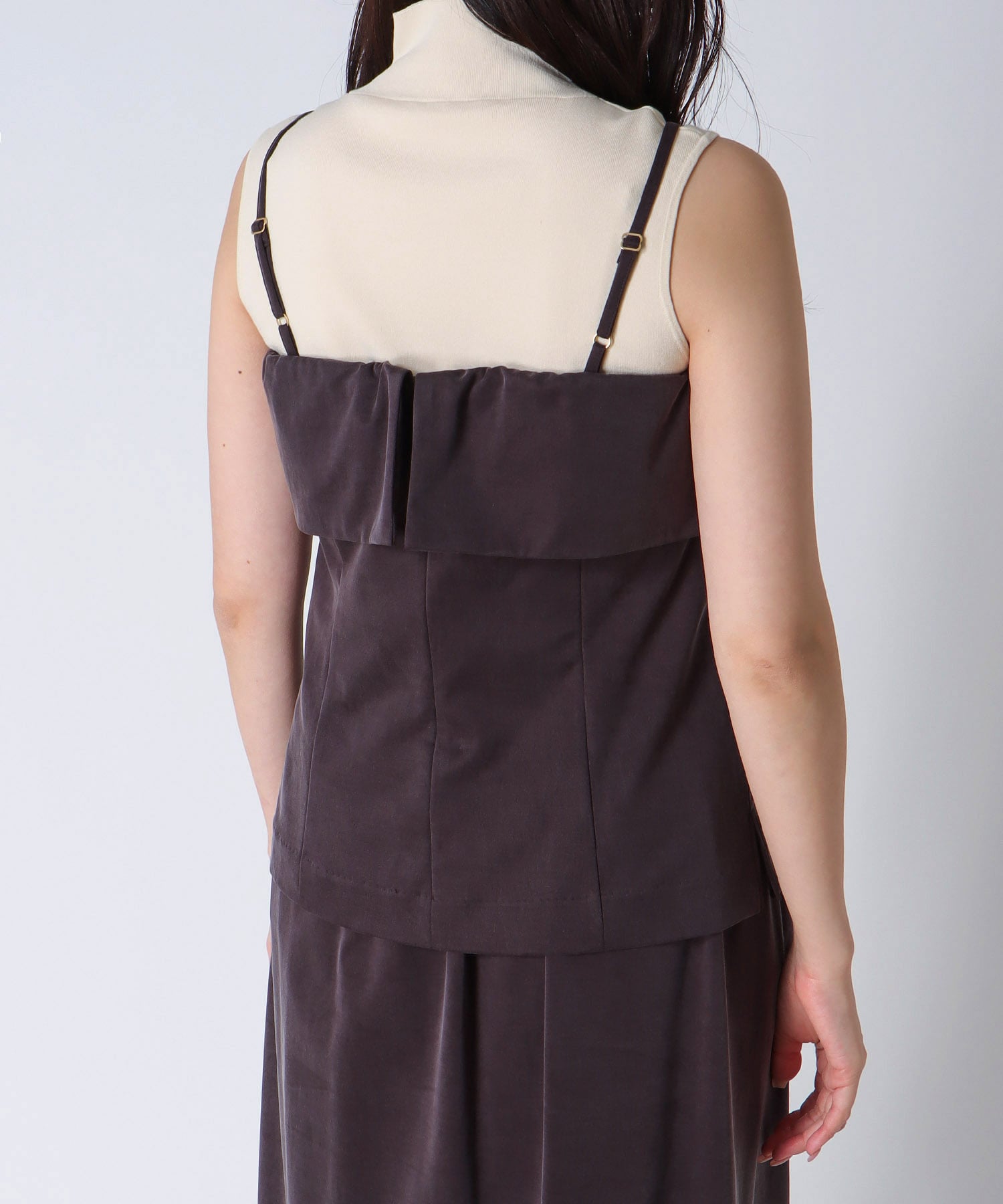 ＜B7＞cupra fibril jersey cami