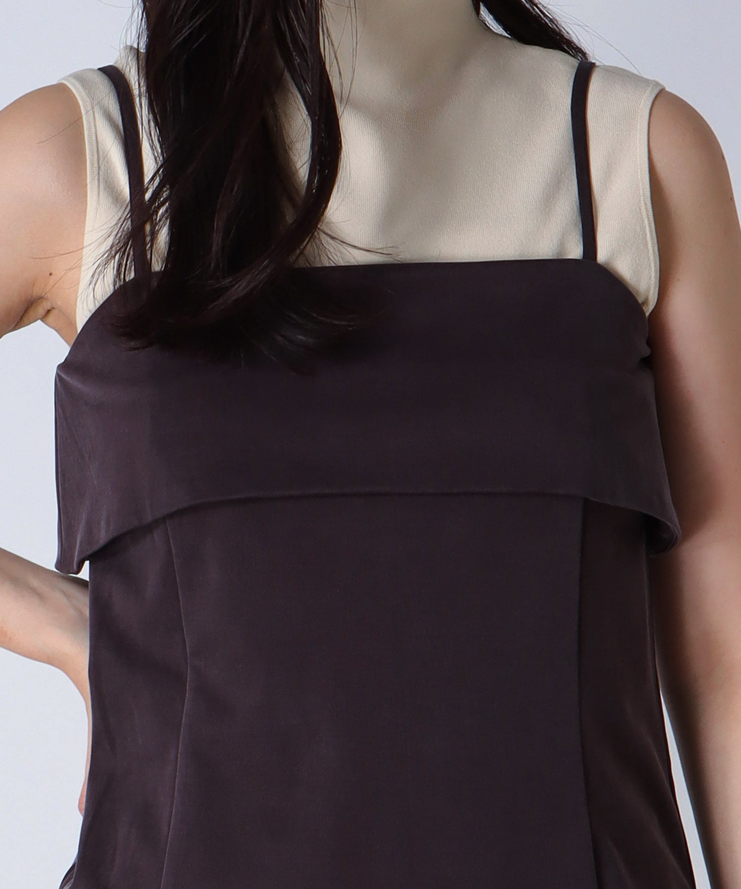 ＜B7＞cupra fibril jersey cami