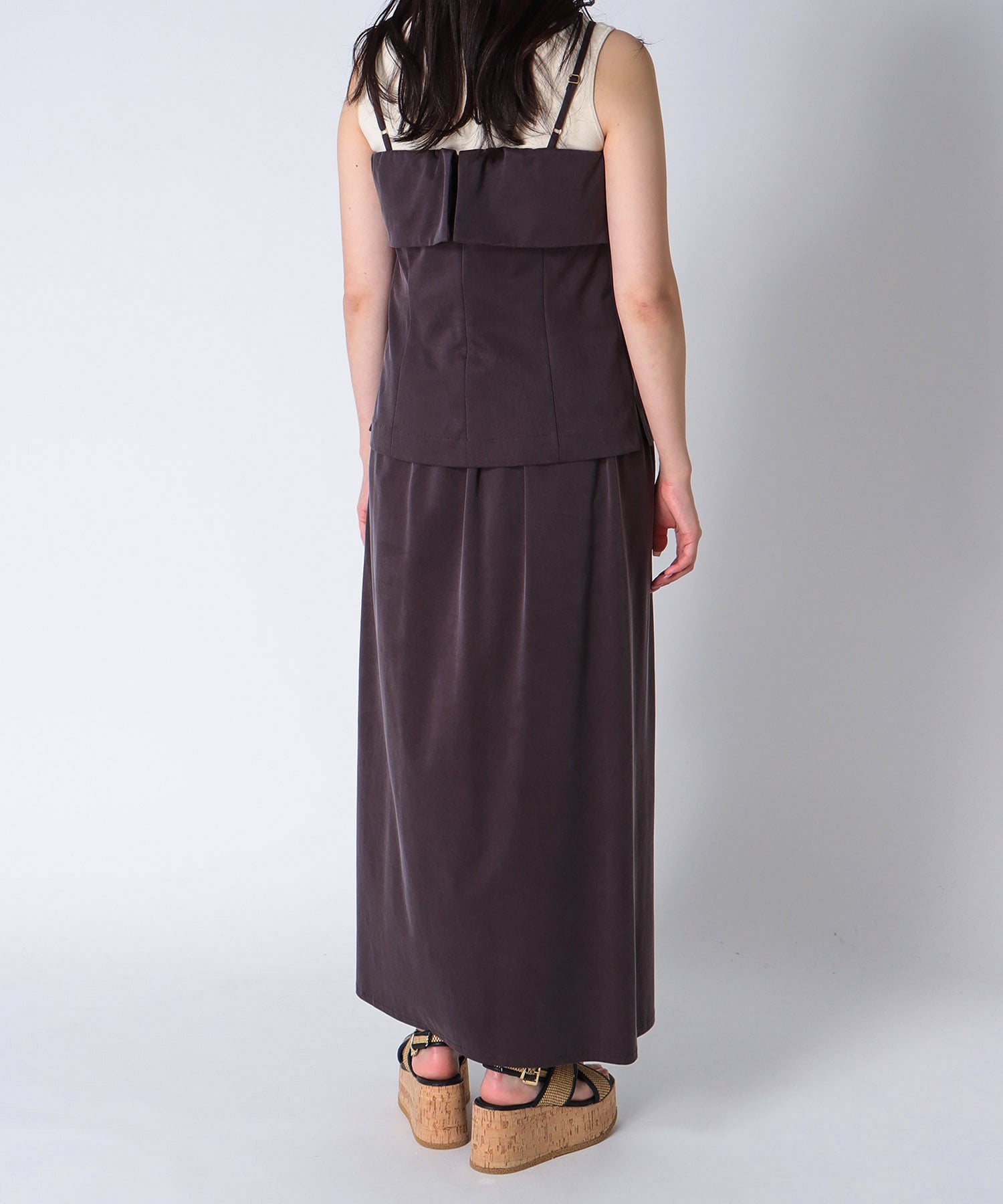 ＜B7＞cupra fibril jersey cami