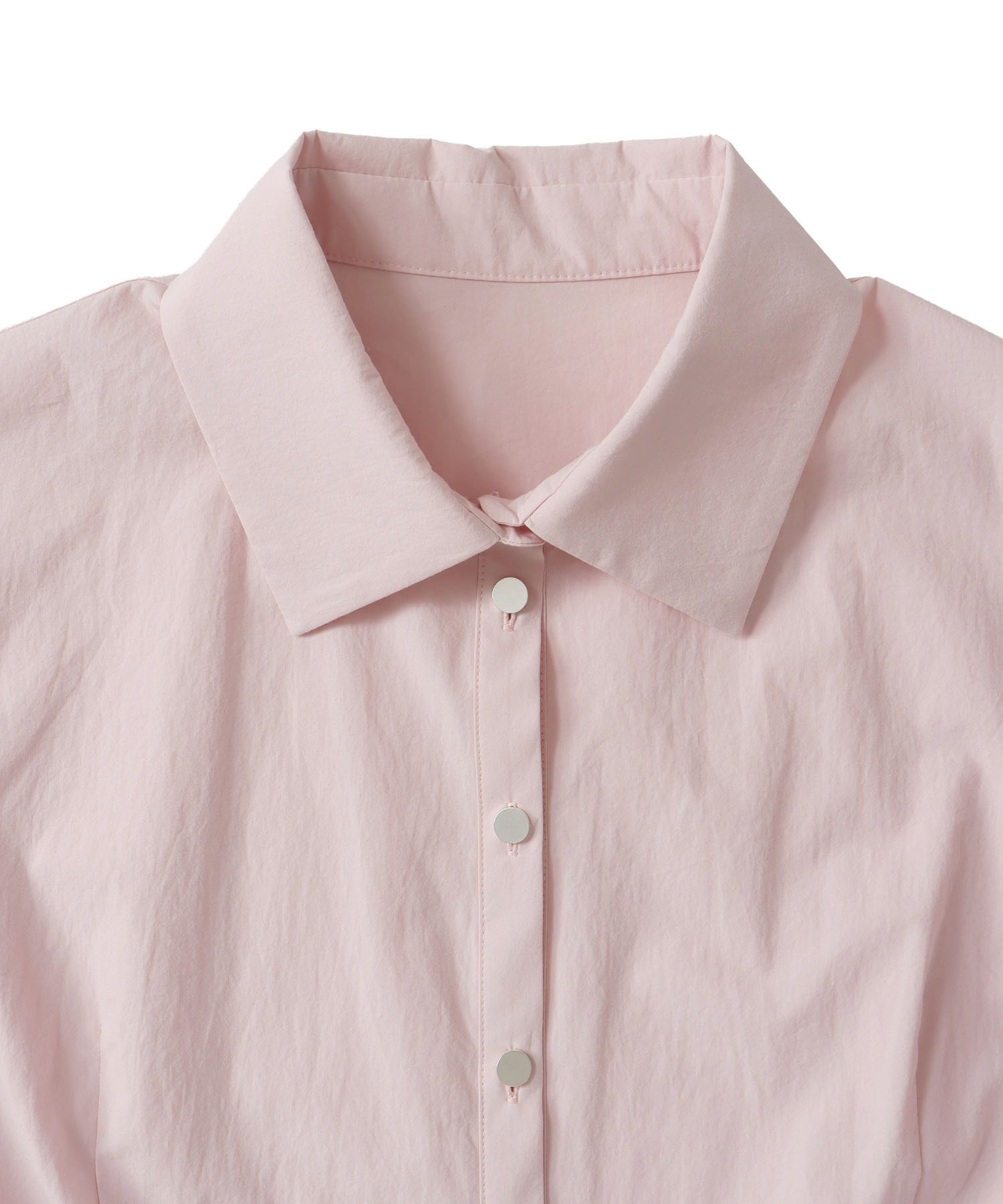 ＜B7＞organic cotton peplum blouse