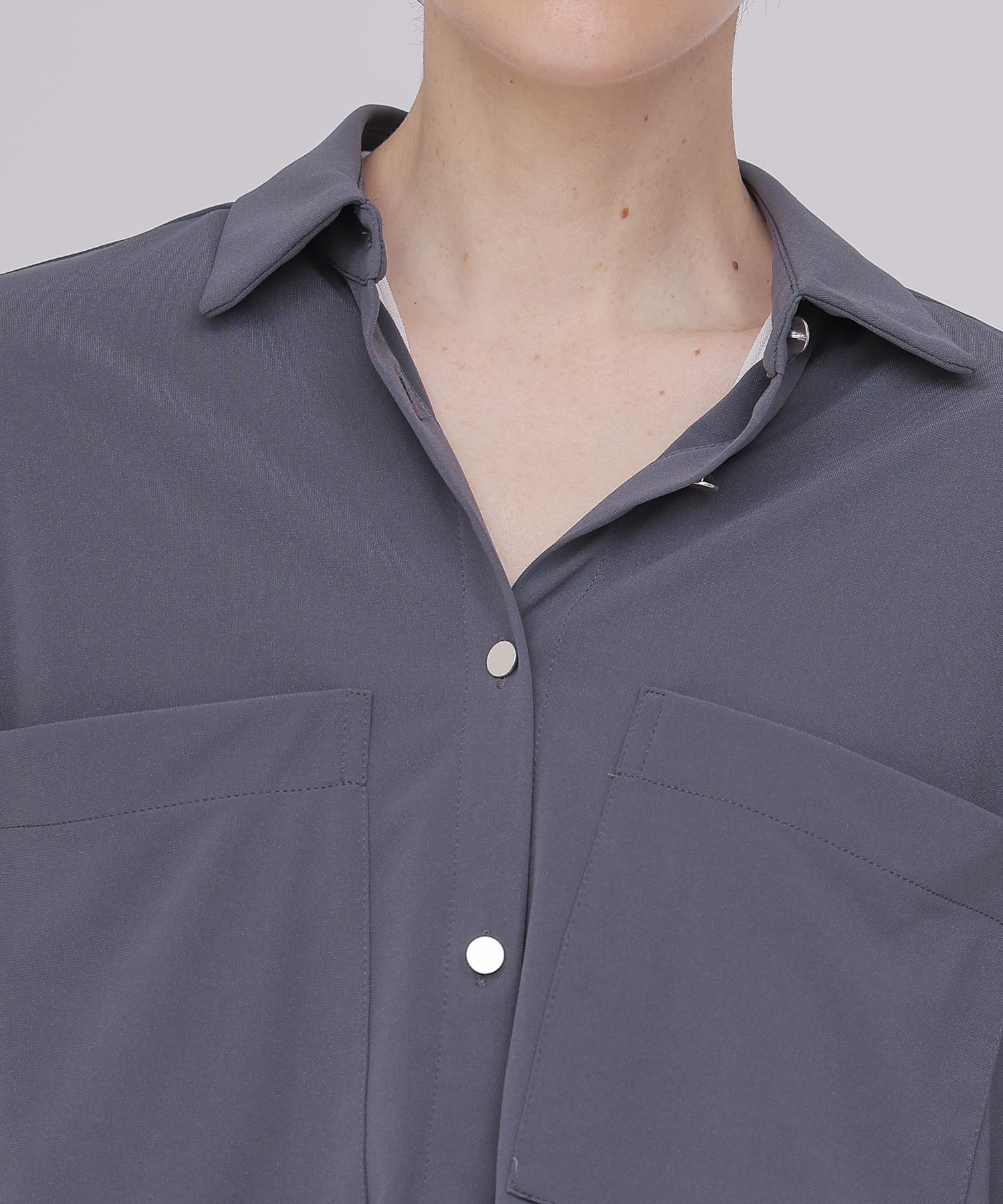 〔お家で試着〕＜B7＞jersey blouse