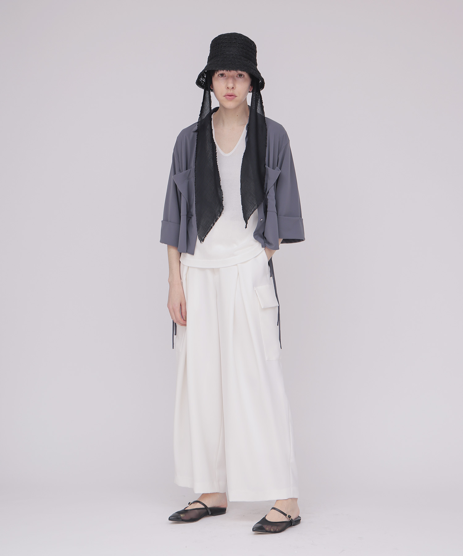 〔お家で試着〕＜B7＞jersey blouse