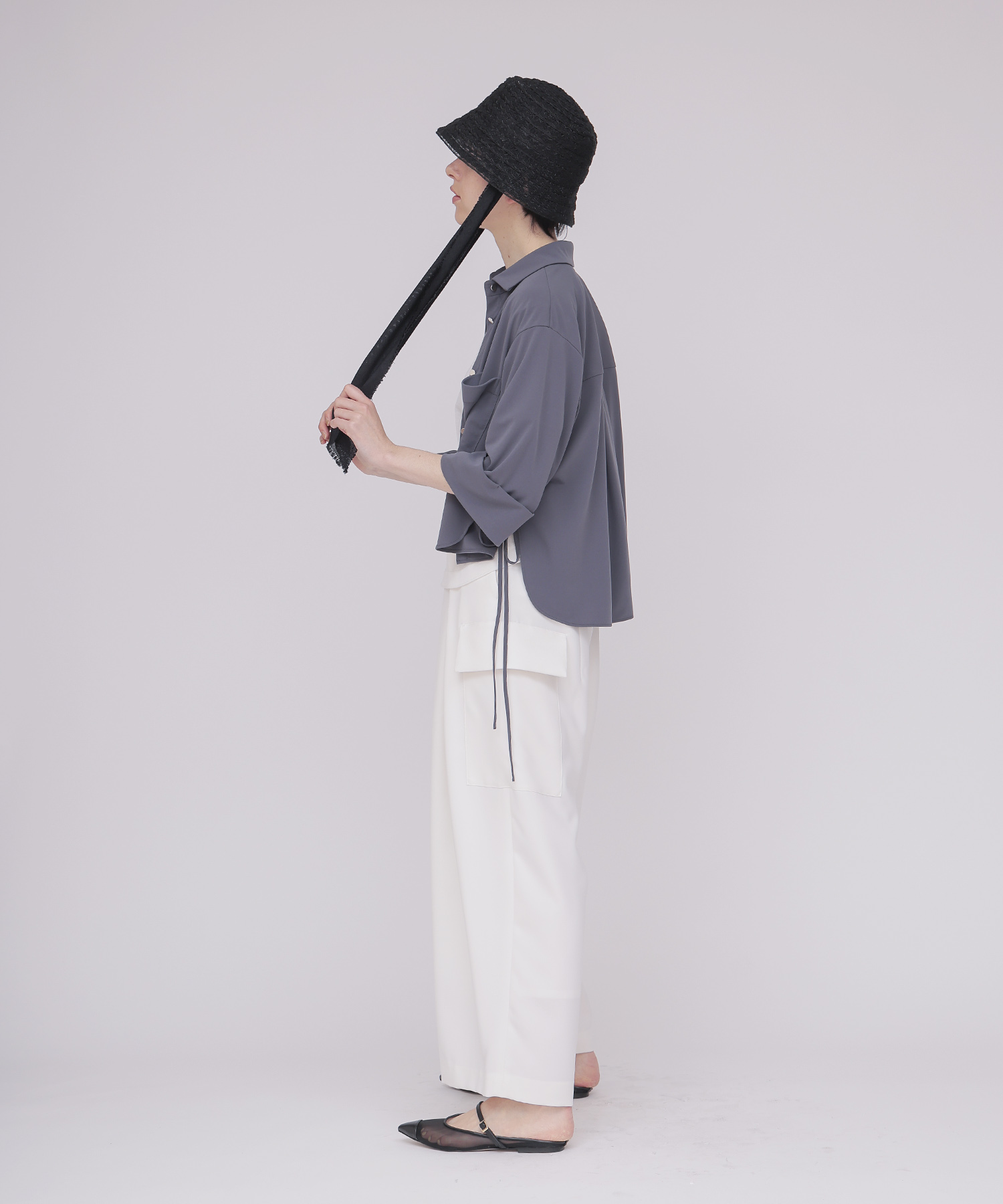 〔お家で試着〕＜B7＞jersey blouse