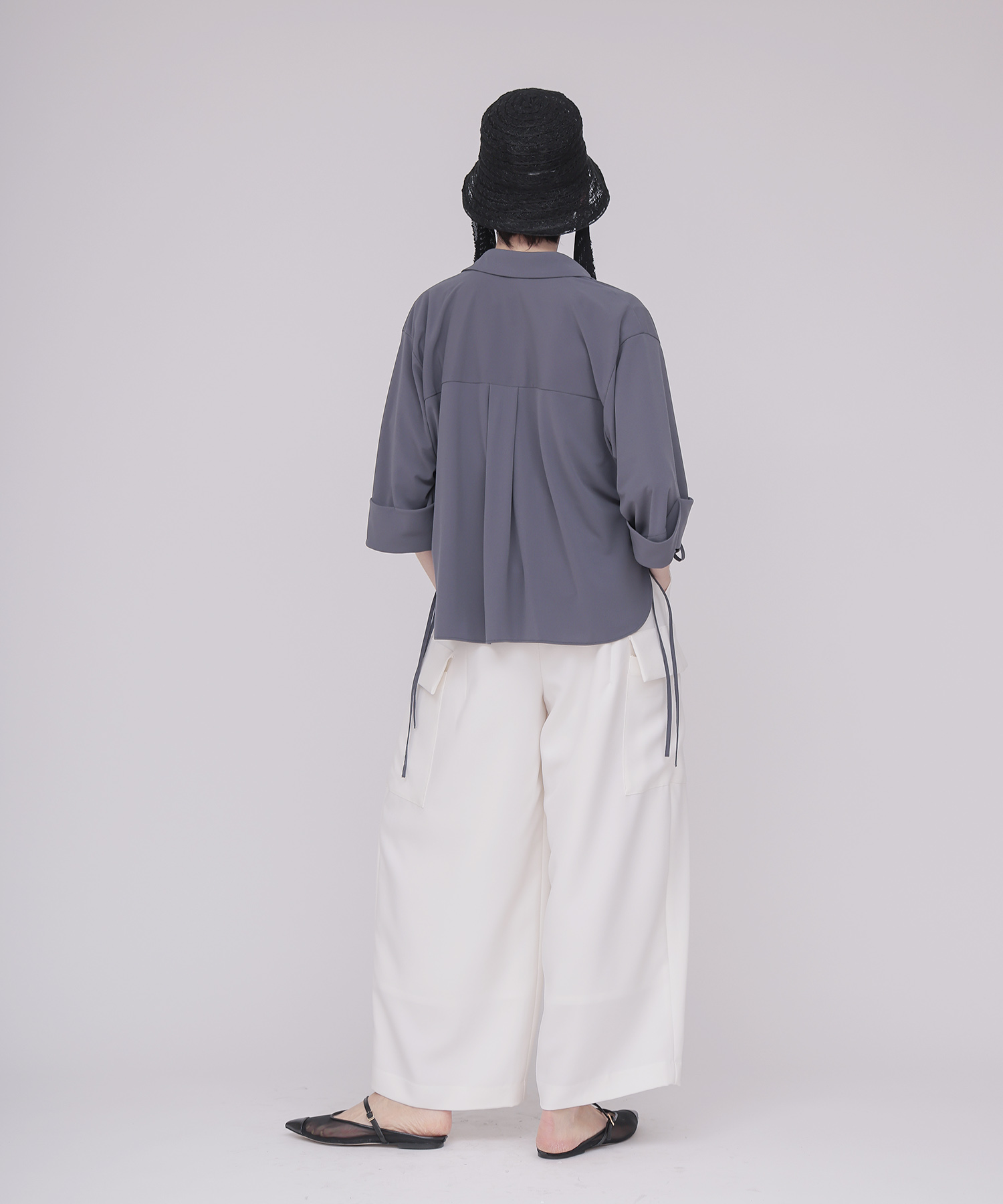 〔お家で試着〕＜B7＞jersey blouse
