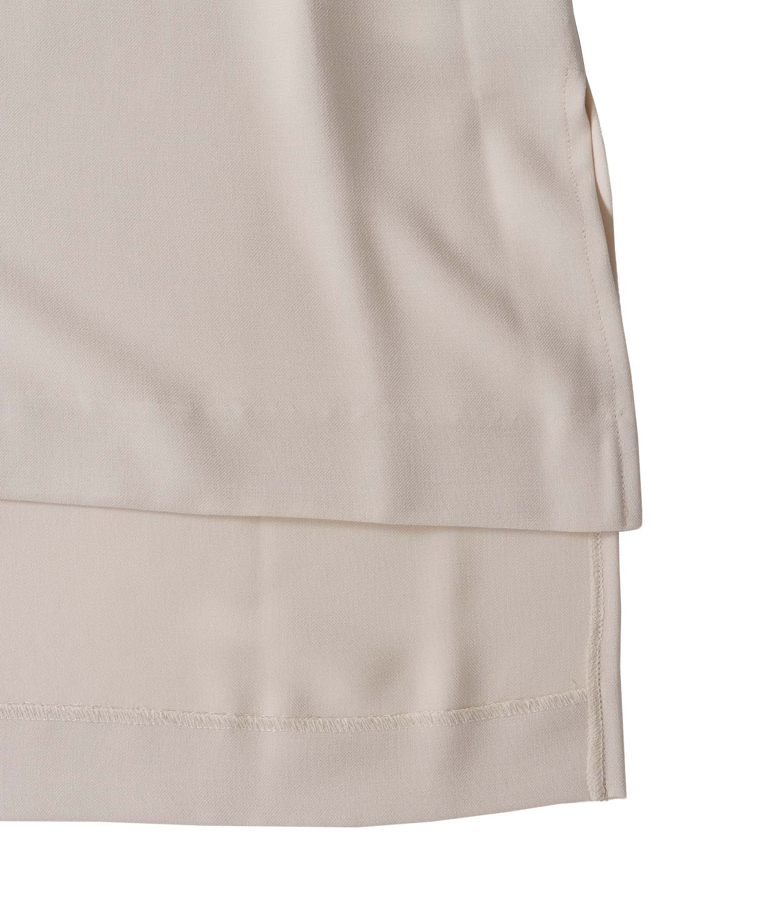 ＜B7＞melange twill sleeveless blouse