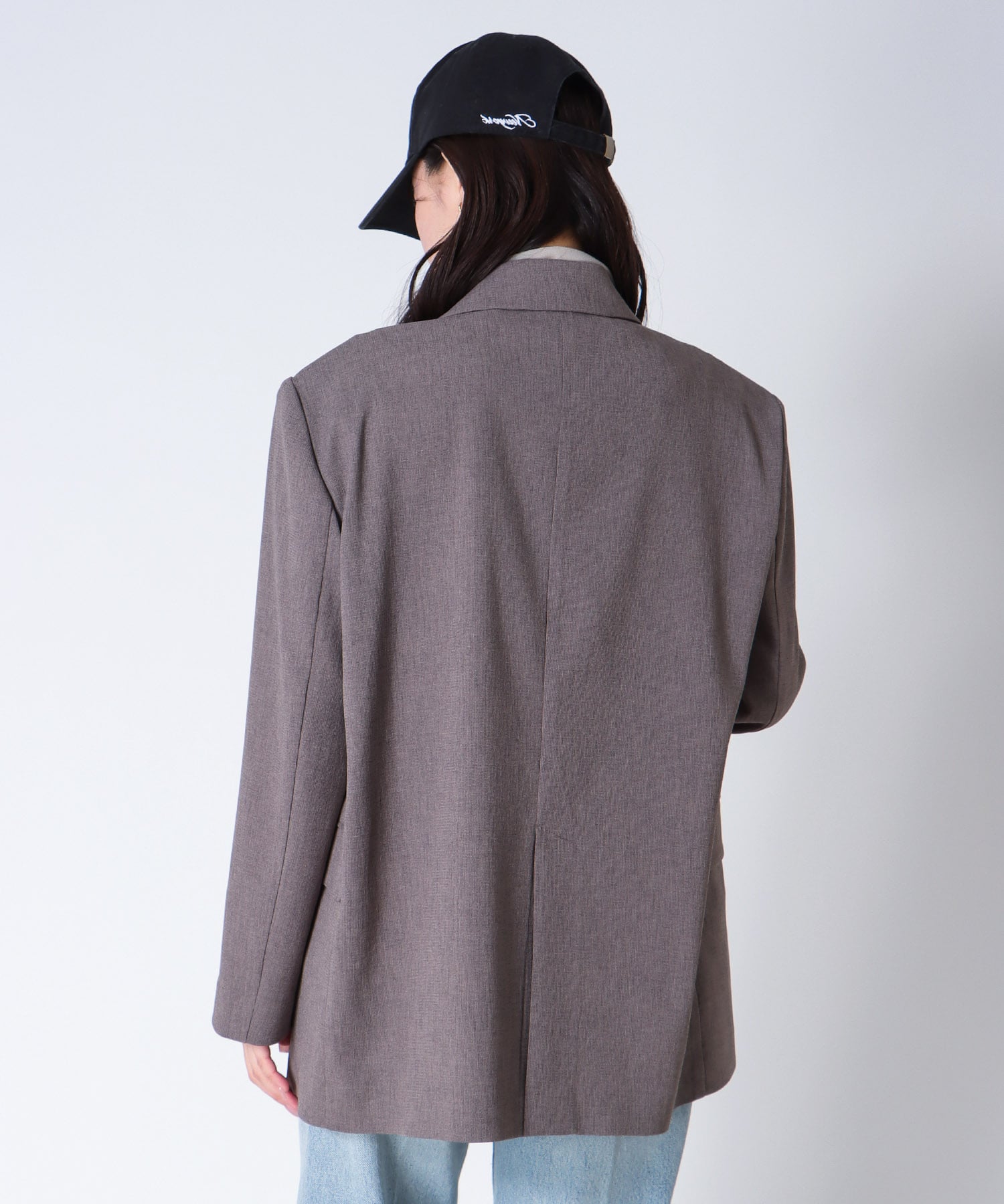 ＜B7＞twist strech boyfriend jacket