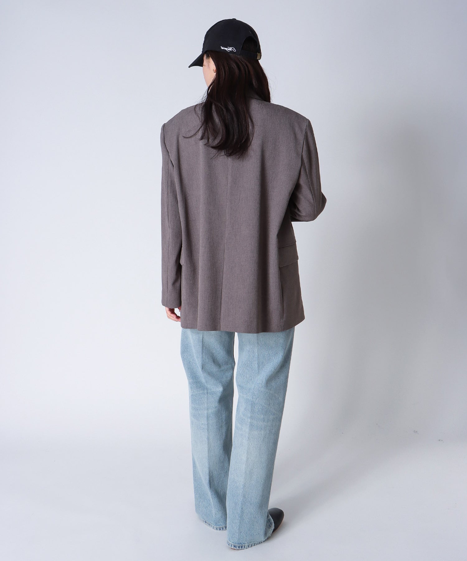 ＜B7＞twist strech boyfriend jacket