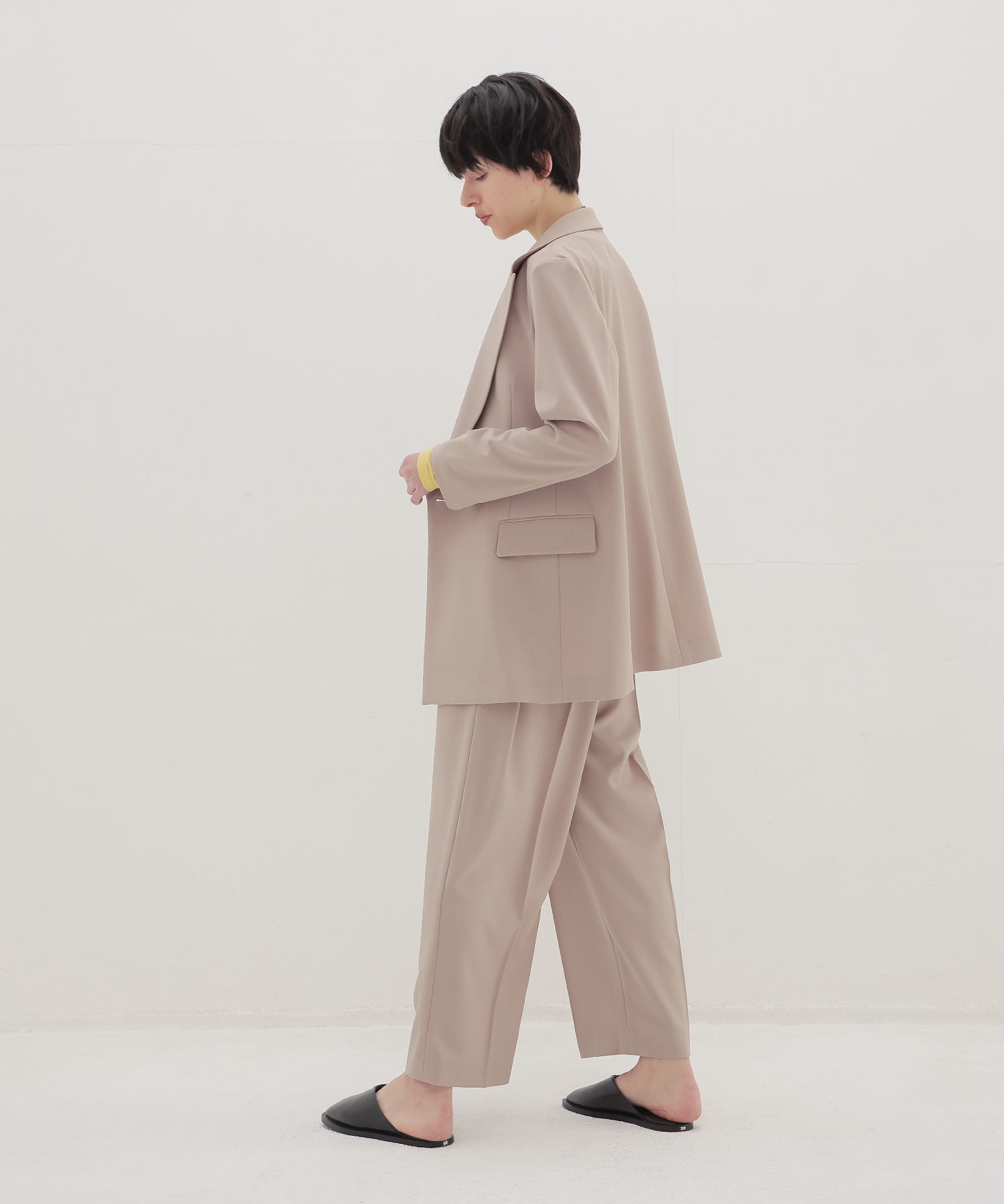 ＜B7＞dry gaba slacks pants