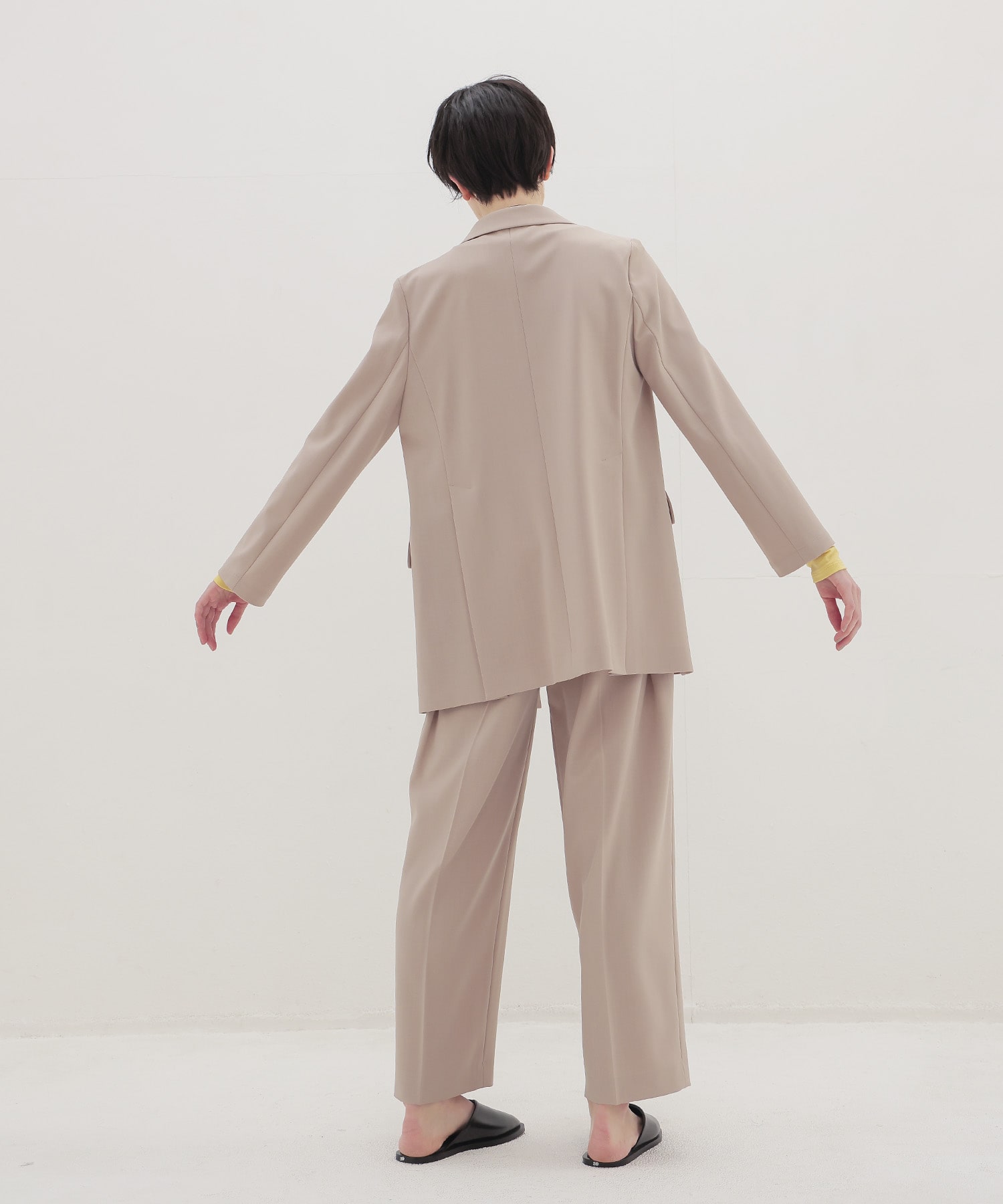 ＜B7＞dry gaba slacks pants