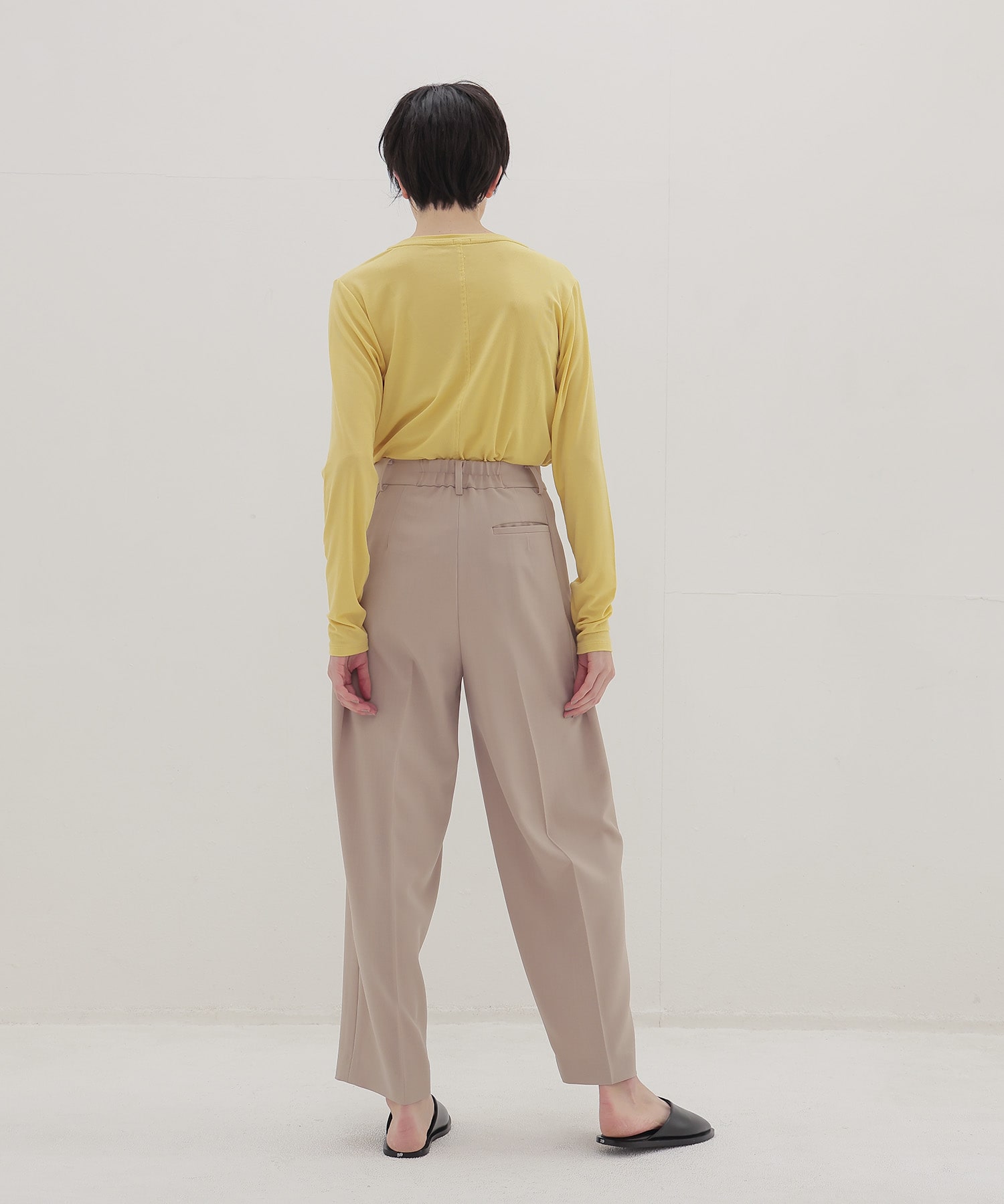 ＜B7＞dry gaba slacks pants