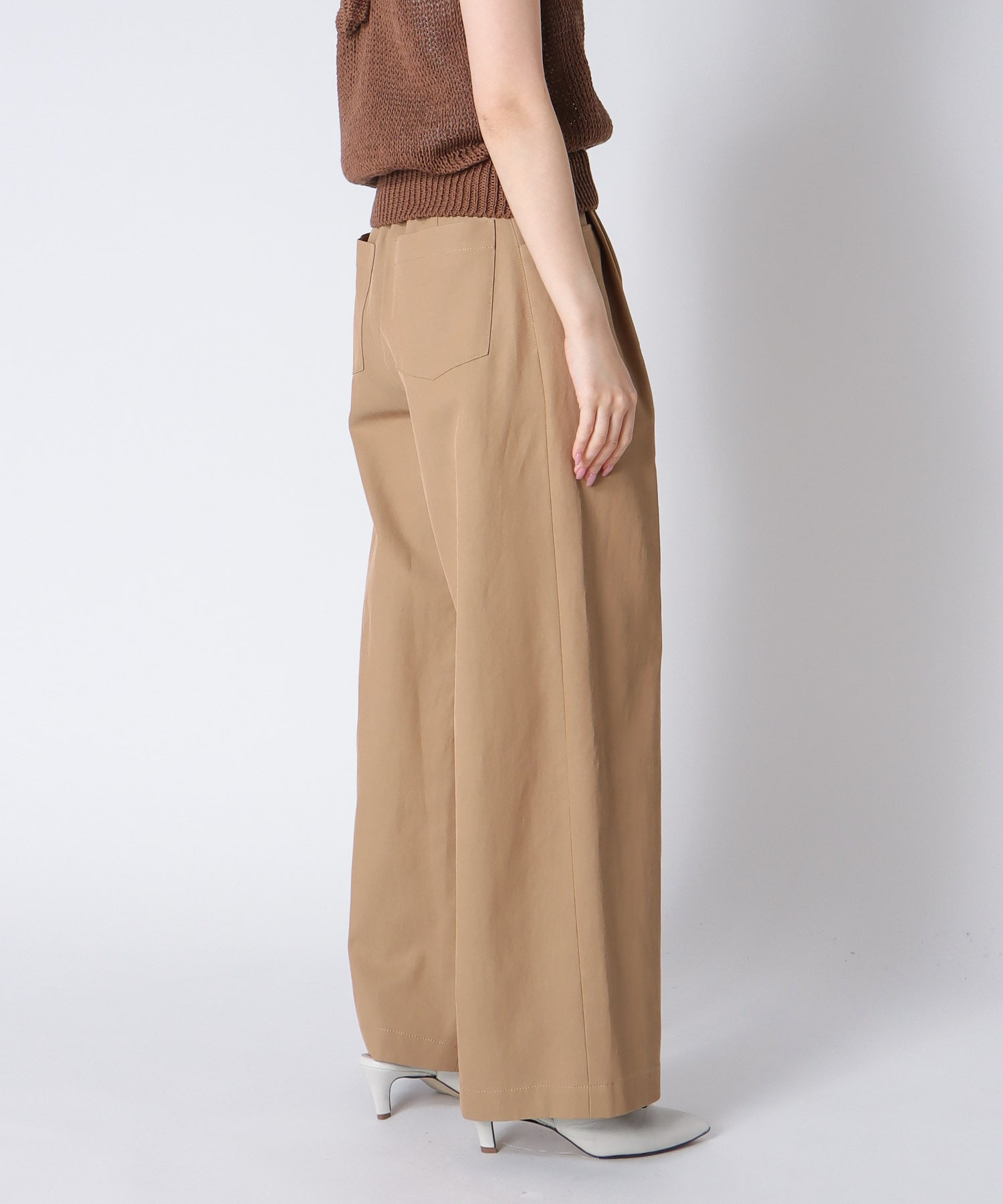 ＜B7＞wide chino pants