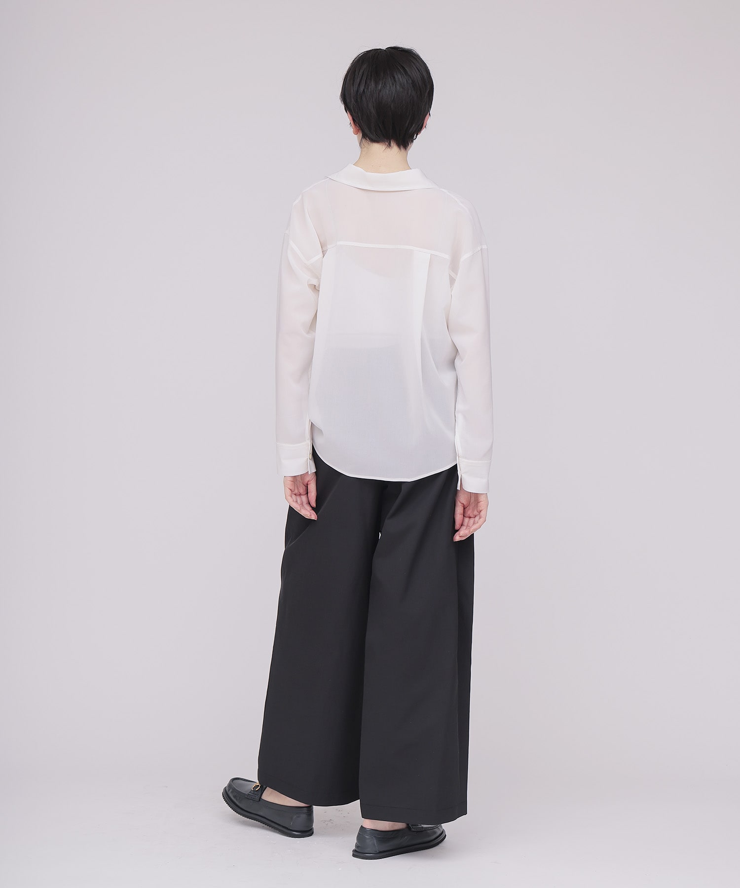 ＜B7＞wide chino pants
