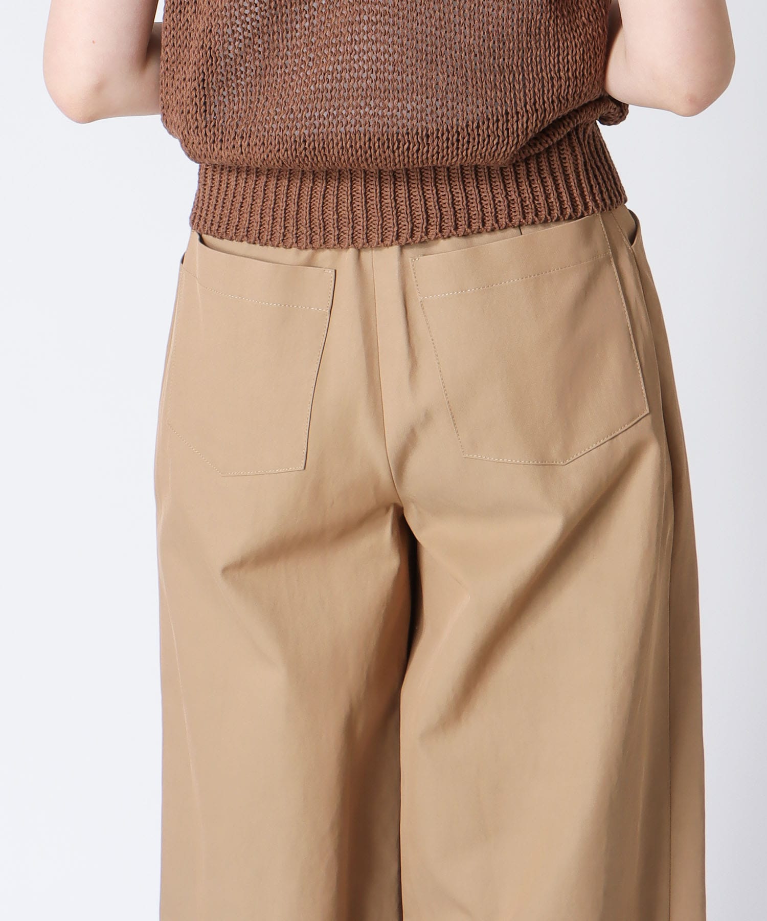 ＜B7＞wide chino pants