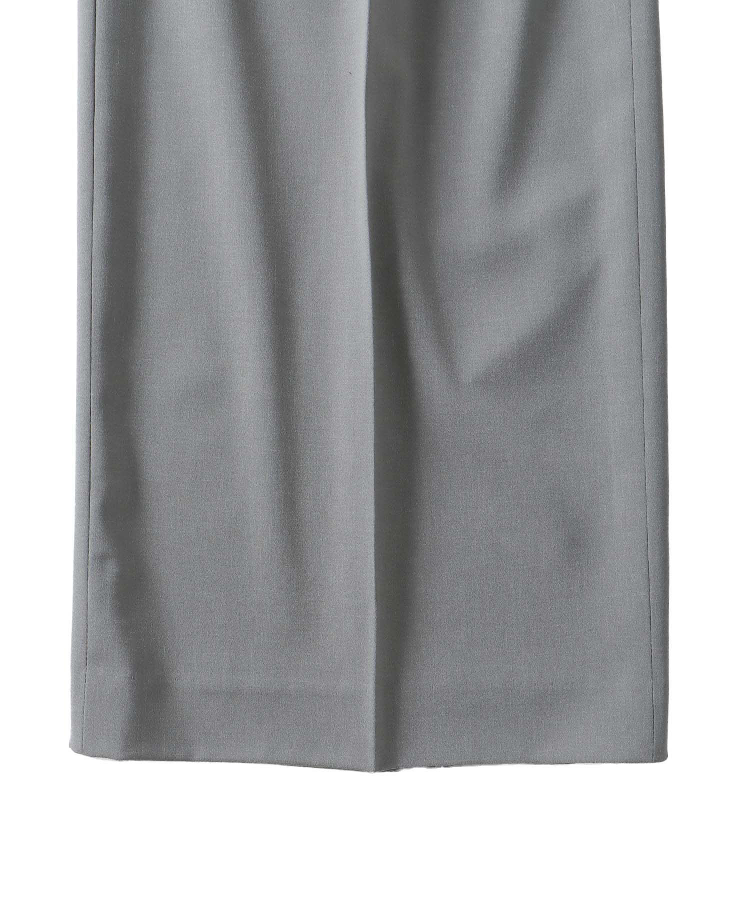 ＜B7＞chambray stylish wide pants