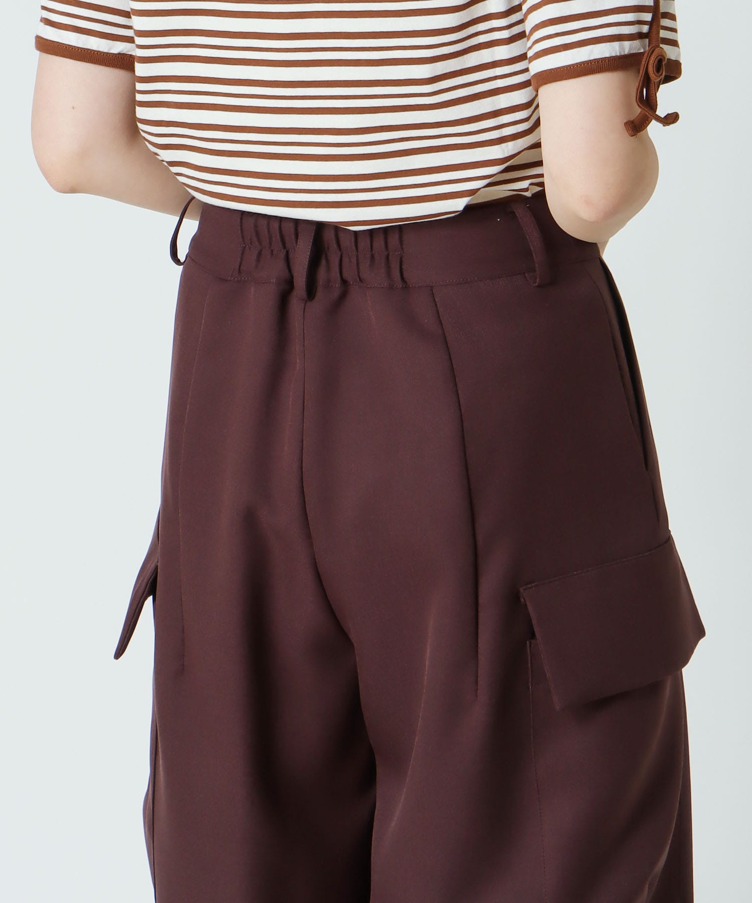 ＜B7＞ powder twill stretch cargo pants