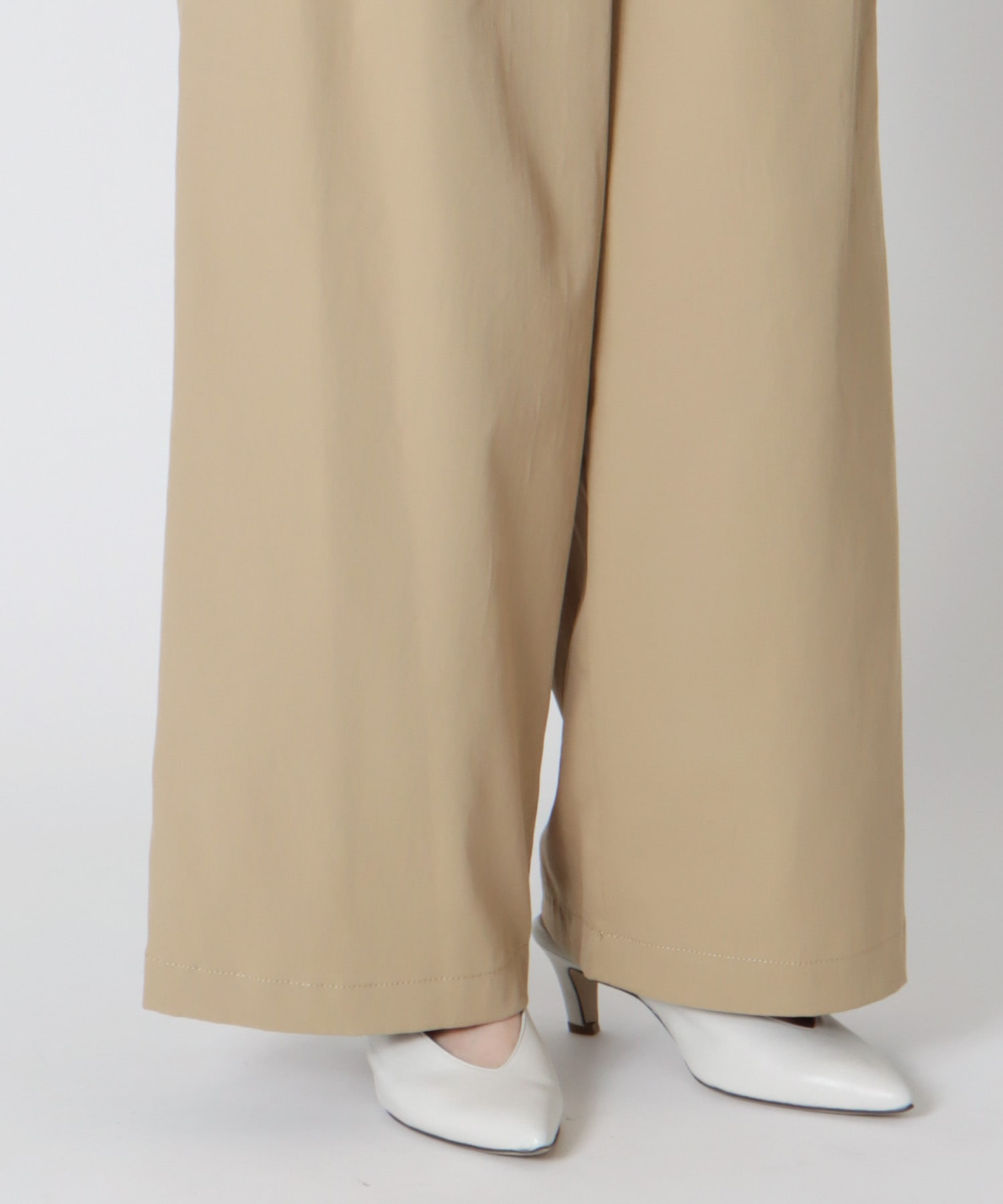 ＜B7＞lightweight wide chino pants