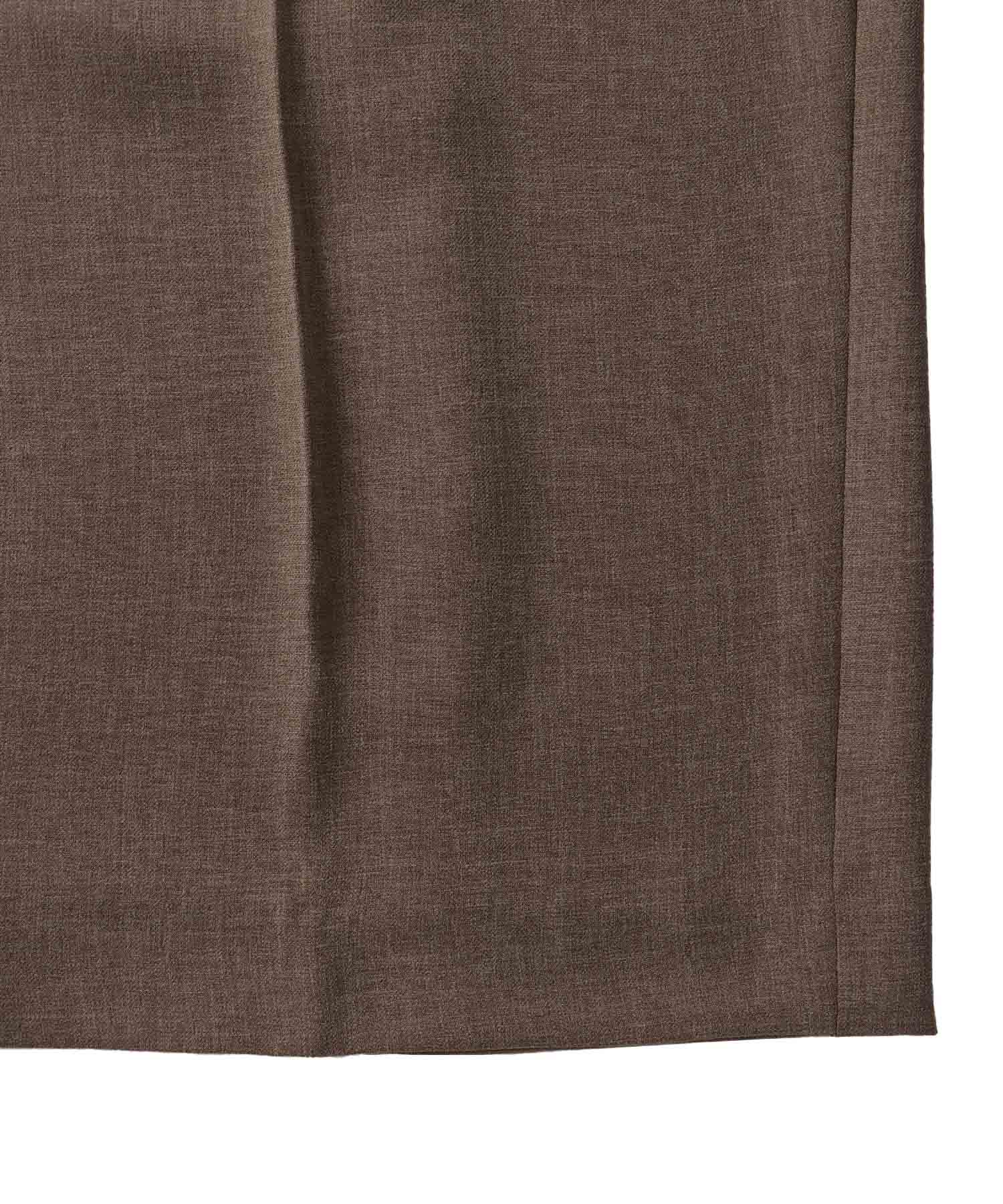 ＜B7＞melange twill wide pants