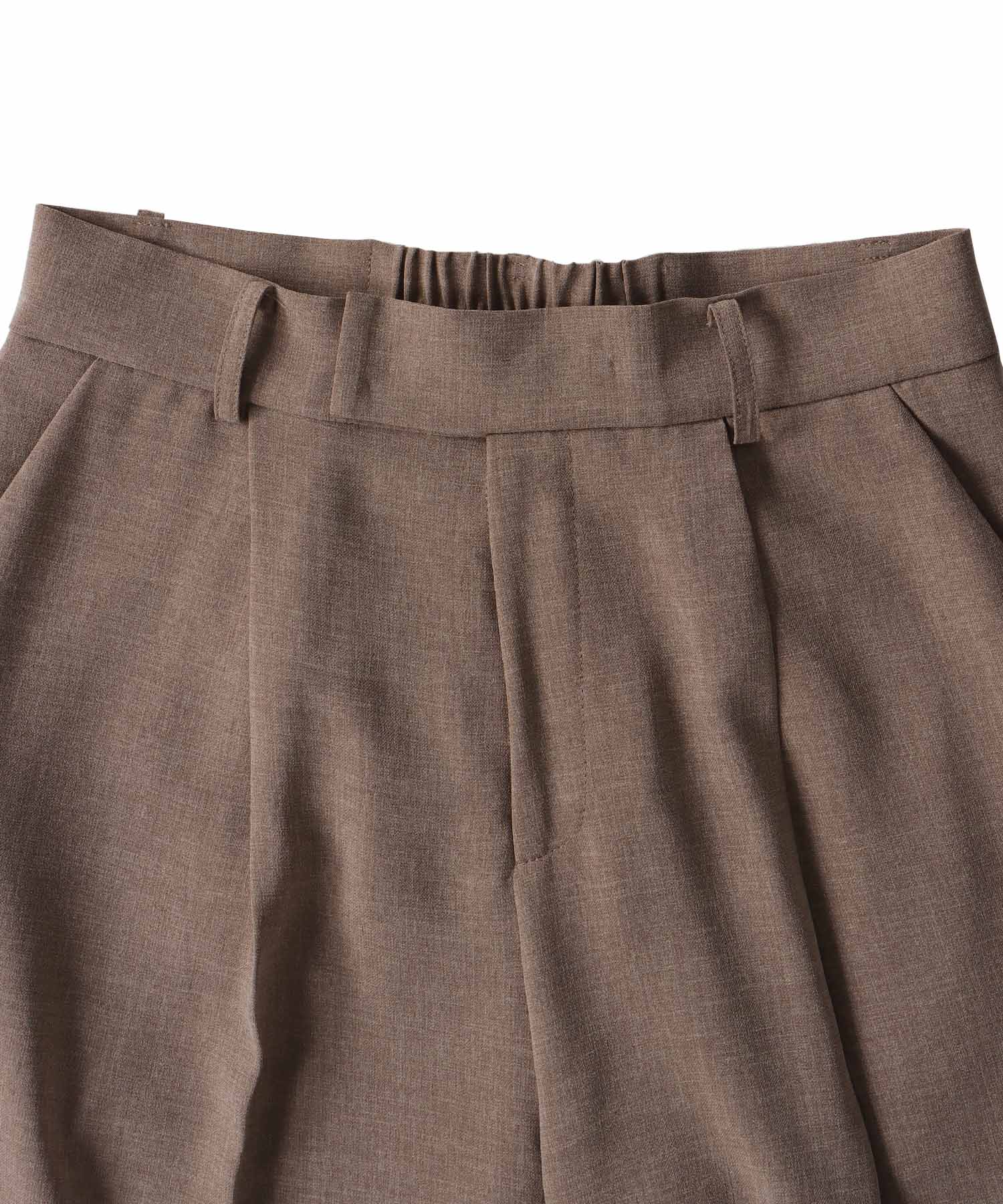 ＜B7＞melange twill wide pants
