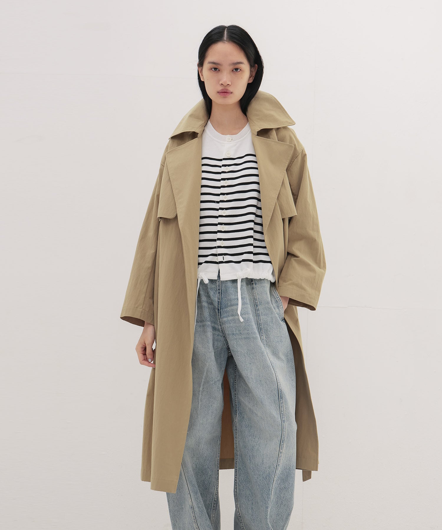 ＜B7＞relax trench coat