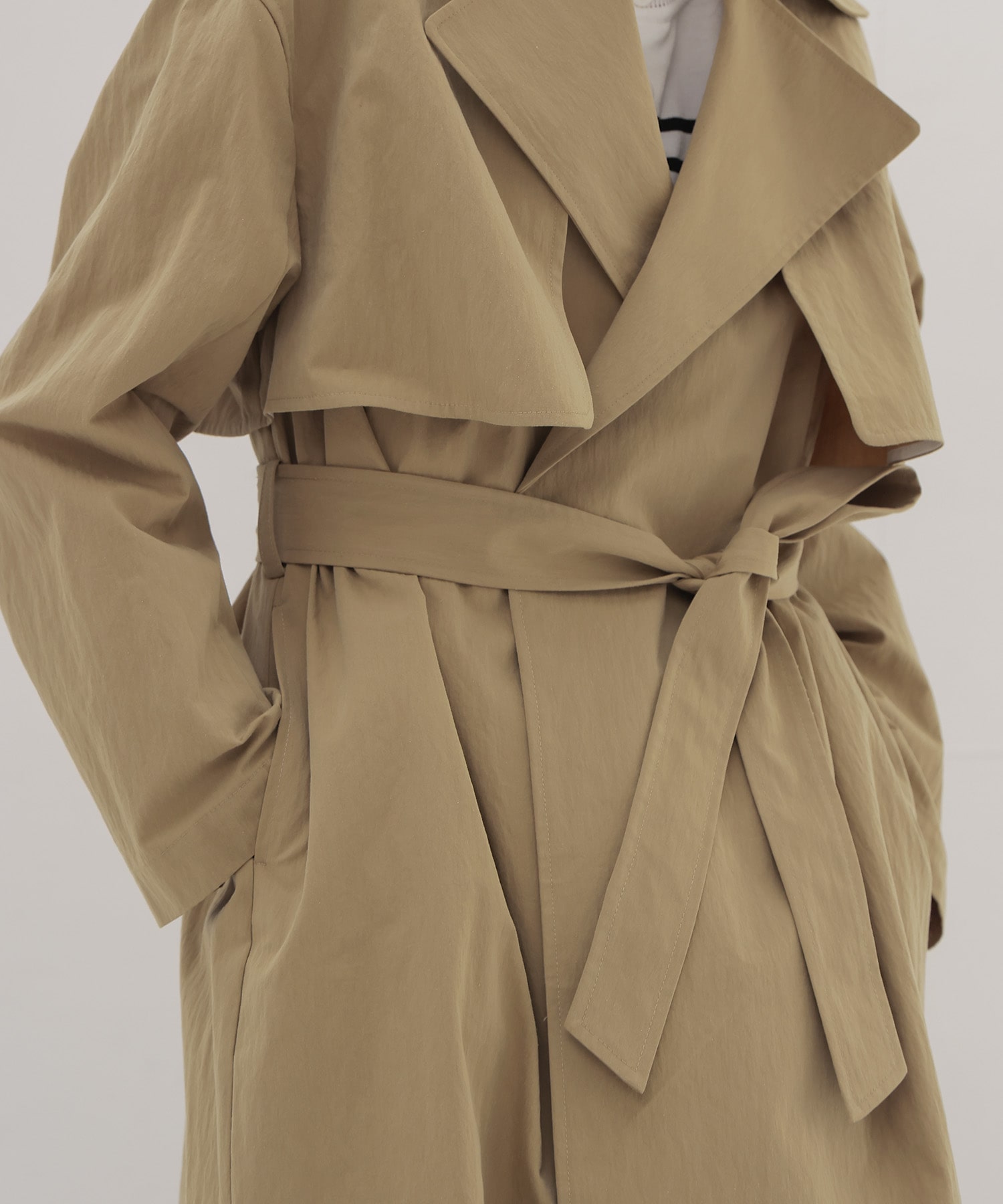 ＜B7＞relax trench coat