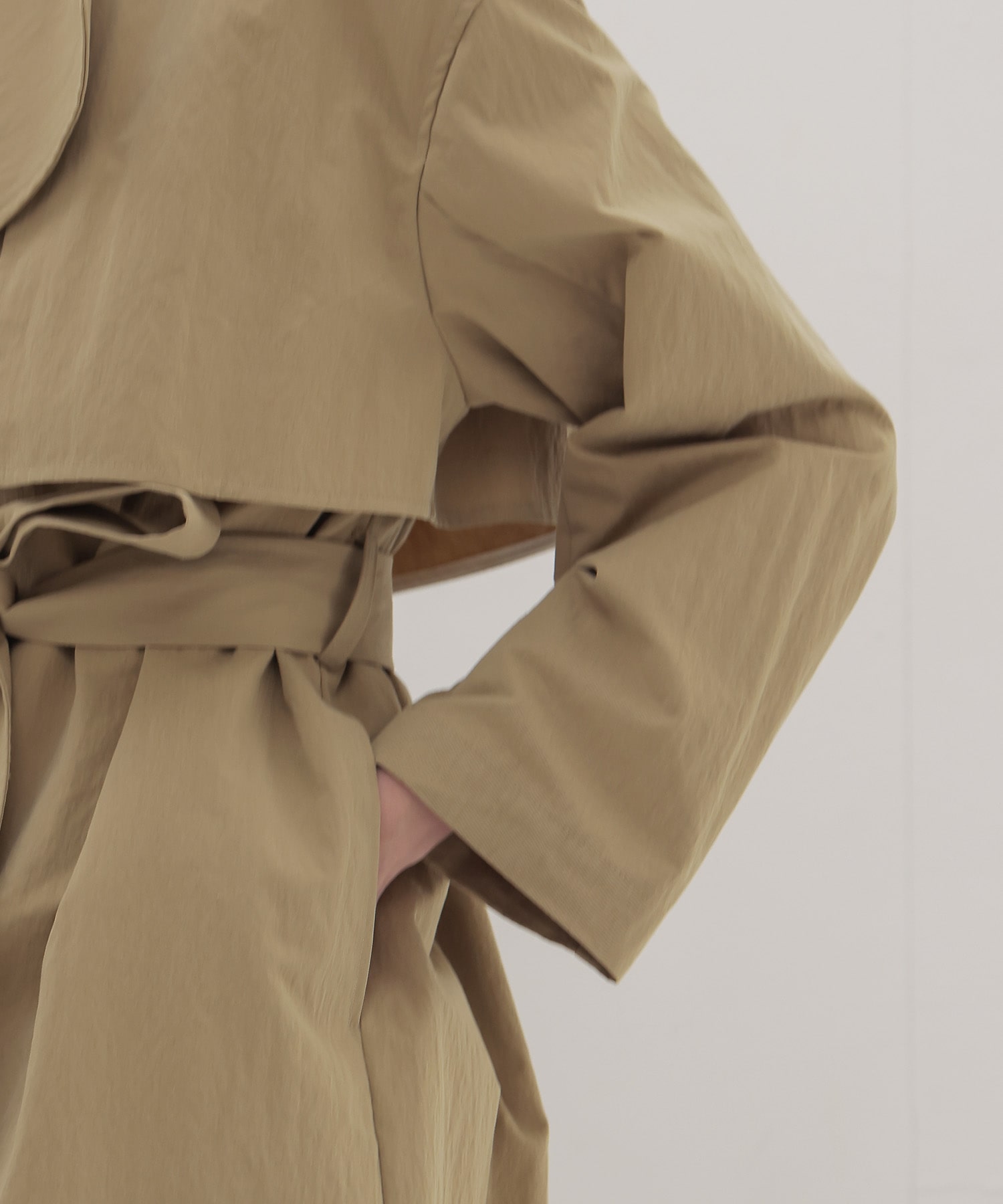 ＜B7＞relax trench coat