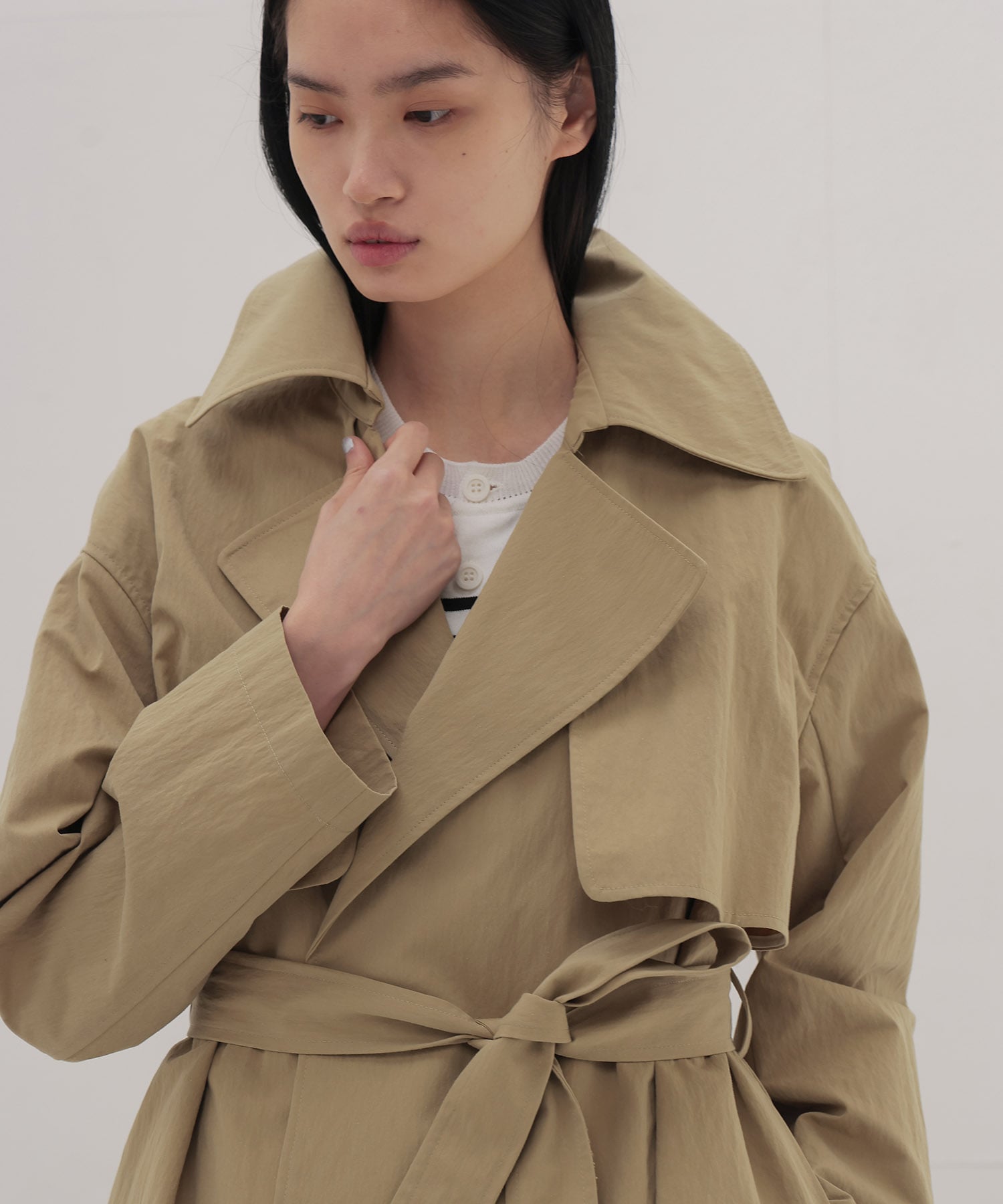 ＜B7＞relax trench coat