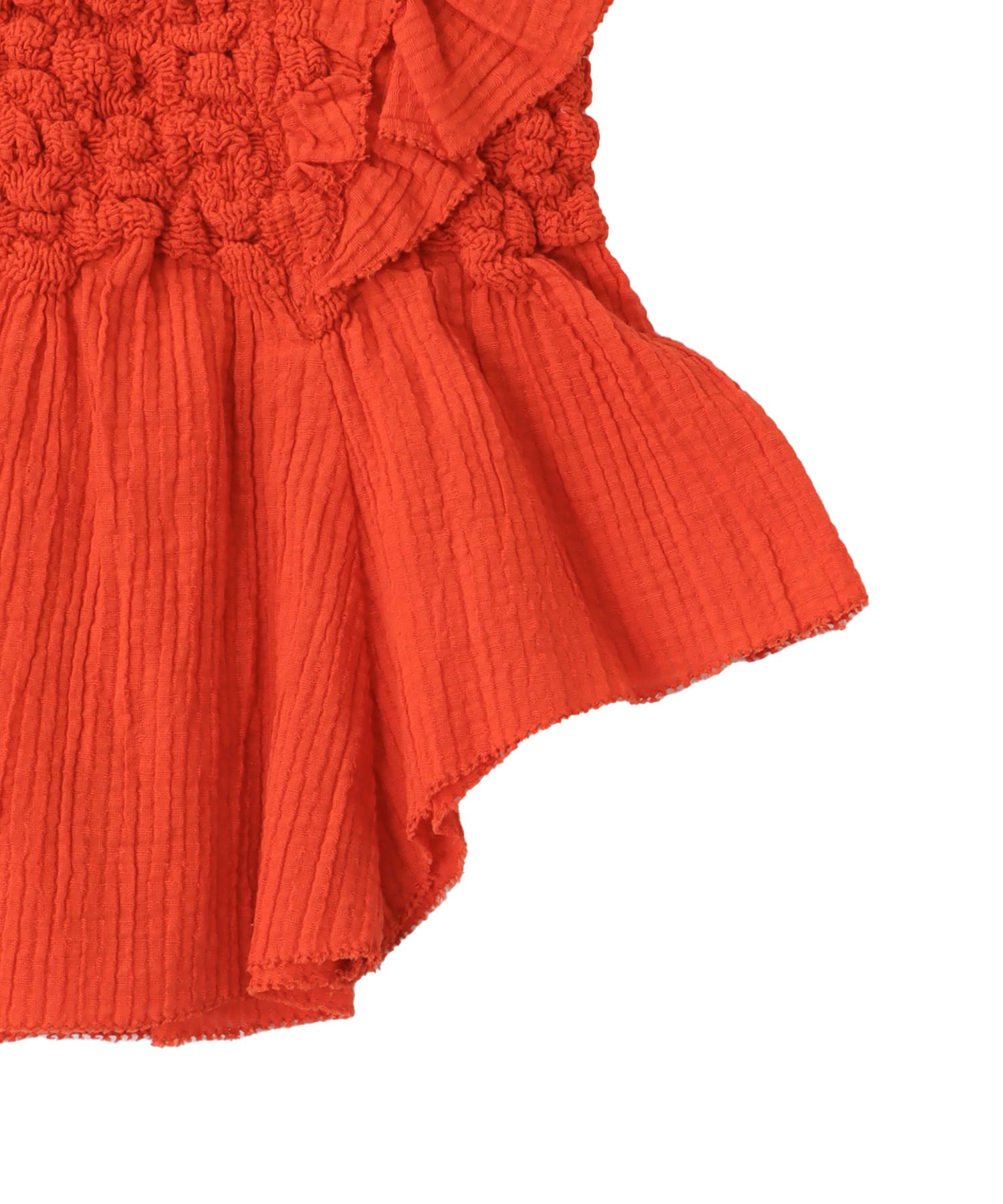 ＜VENIT＞SMOCKING CHECK PULL