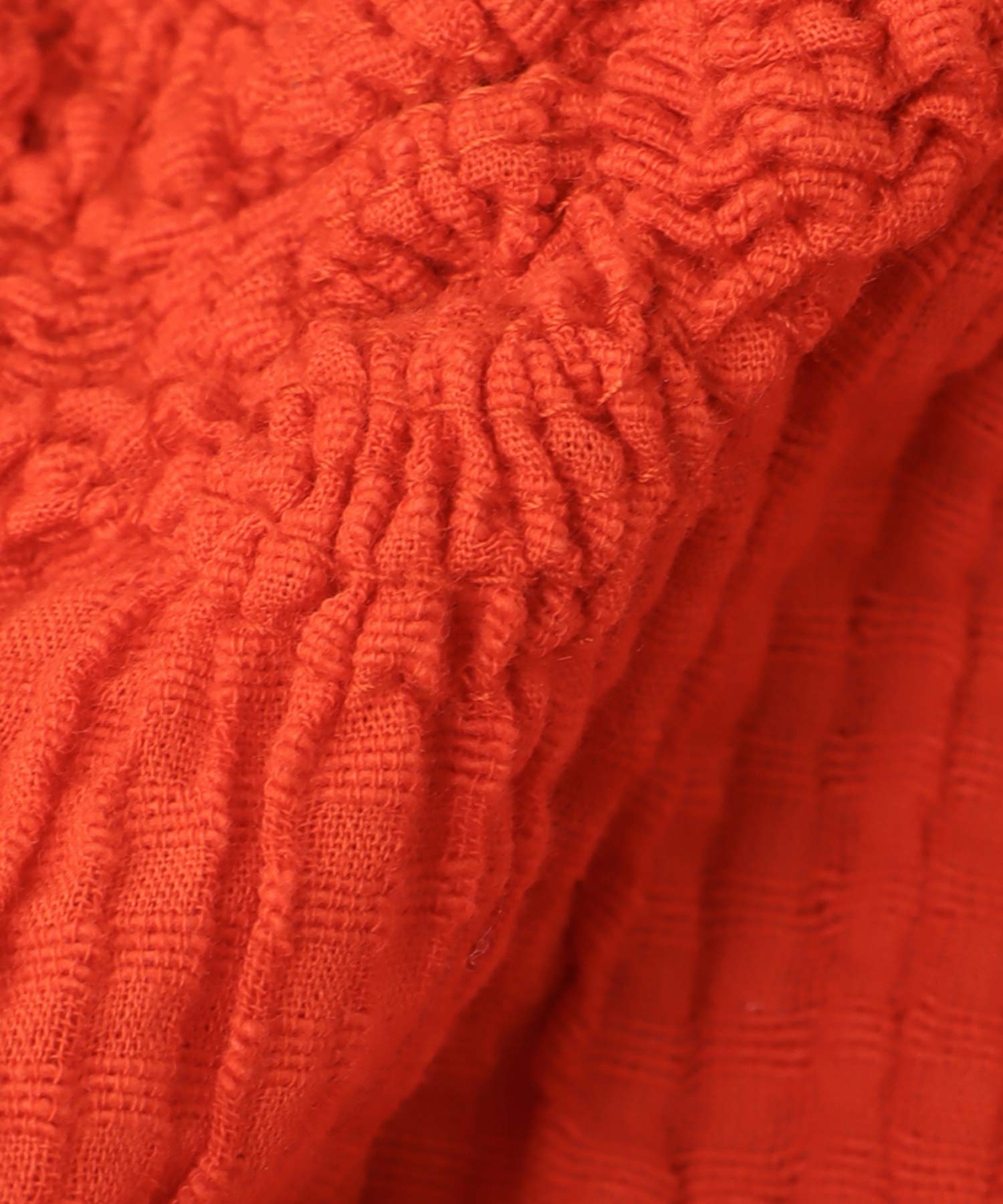 ＜VENIT＞SMOCKING CHECK PULL